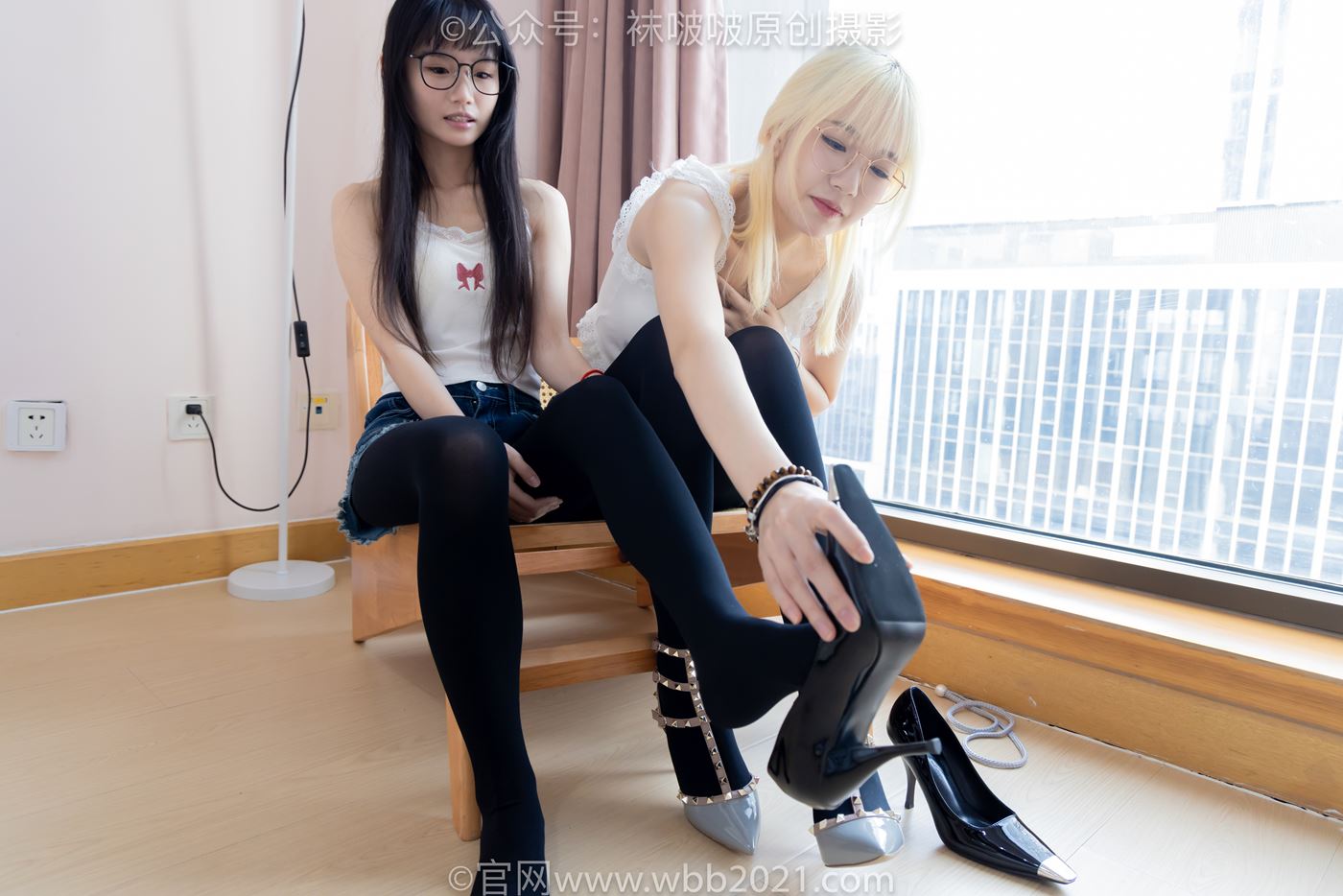 图片[36]-[BoBoSocks袜啵啵]NO.498 小甜豆&甜甜圈-两双高跟鞋、两双板鞋、厚黑丝、厚橘丝、厚紫丝[84P] – 速更版-美库