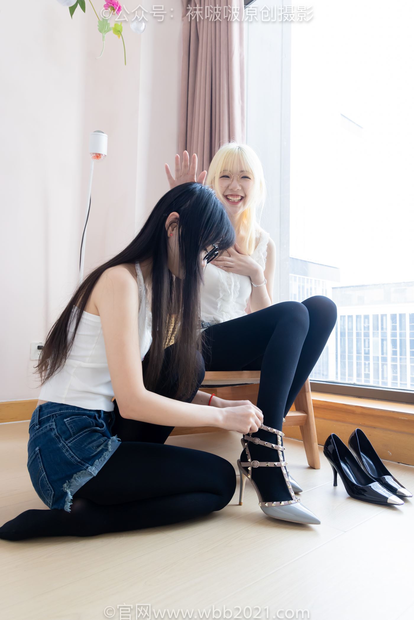 图片[37]-[BoBoSocks袜啵啵]NO.498 小甜豆&甜甜圈-两双高跟鞋、两双板鞋、厚黑丝、厚橘丝、厚紫丝[84P] – 速更版-美库