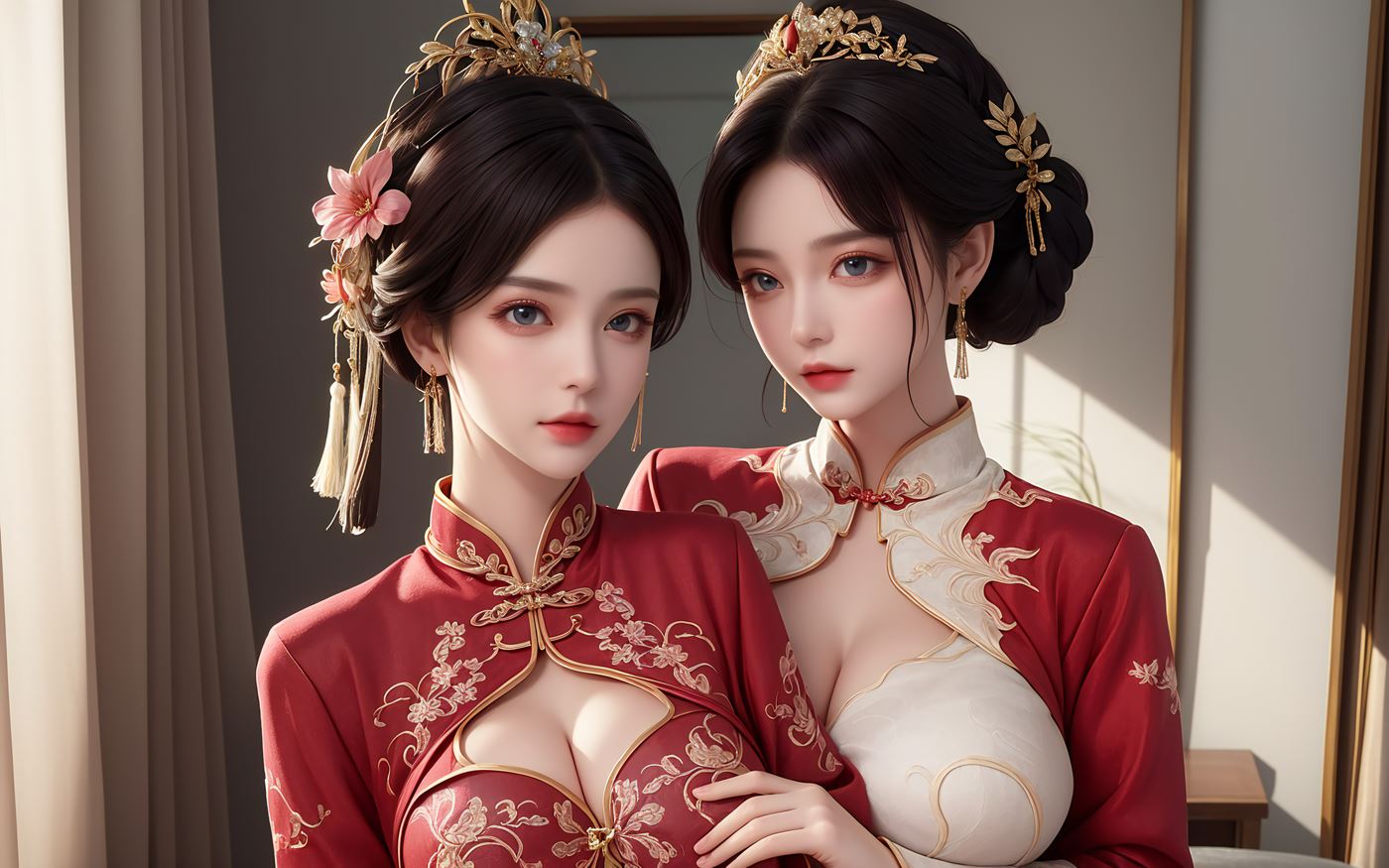 图片[15]-AI绘画 486 新娘姐妹花[46P] – 速更版-美库