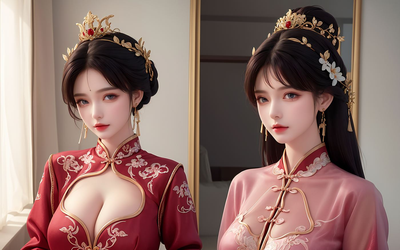 图片[16]-AI绘画 486 新娘姐妹花[46P] – 速更版-美库