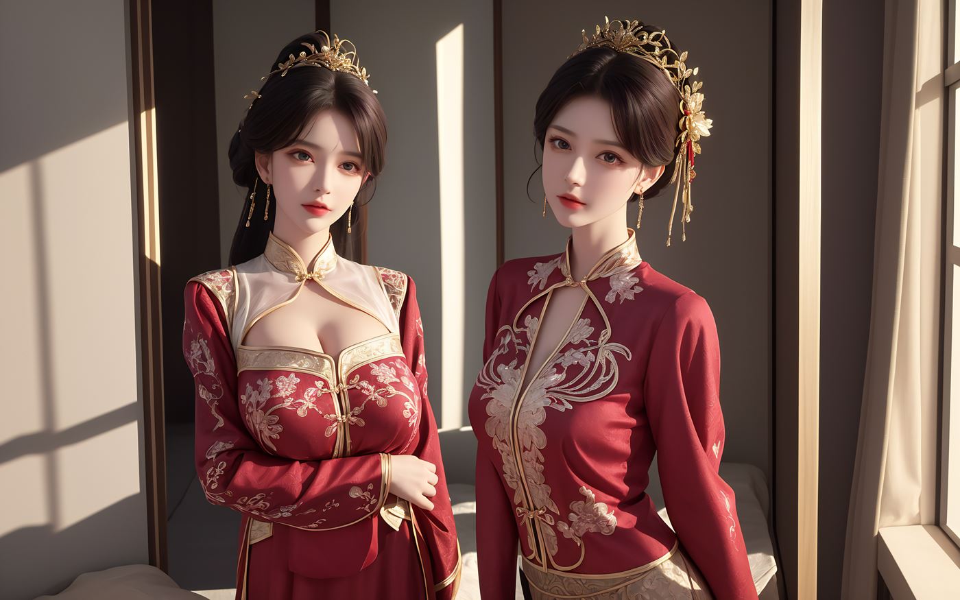 图片[18]-AI绘画 486 新娘姐妹花[46P] – 速更版-美库