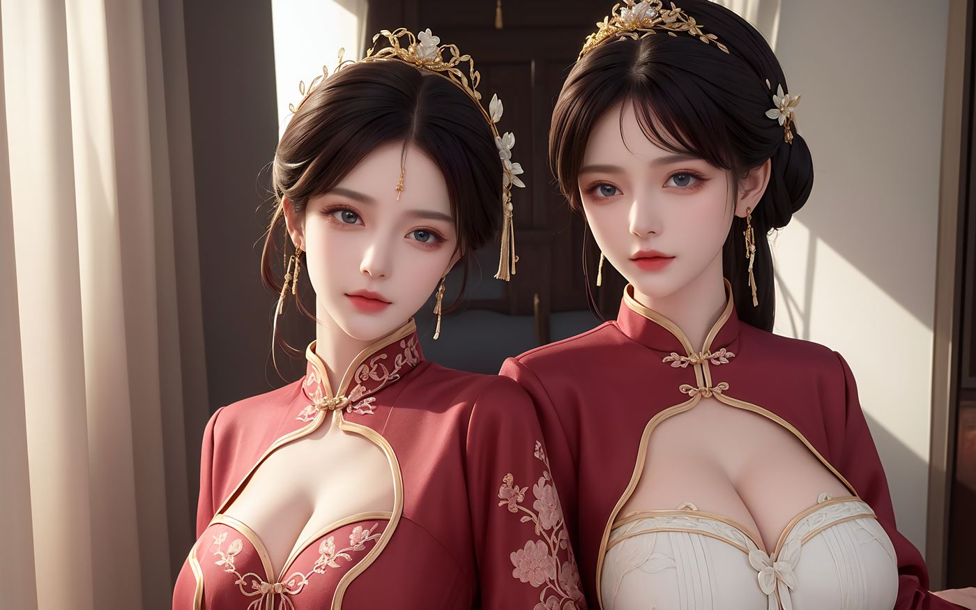 图片[30]-AI绘画 486 新娘姐妹花[46P] – 速更版-美库