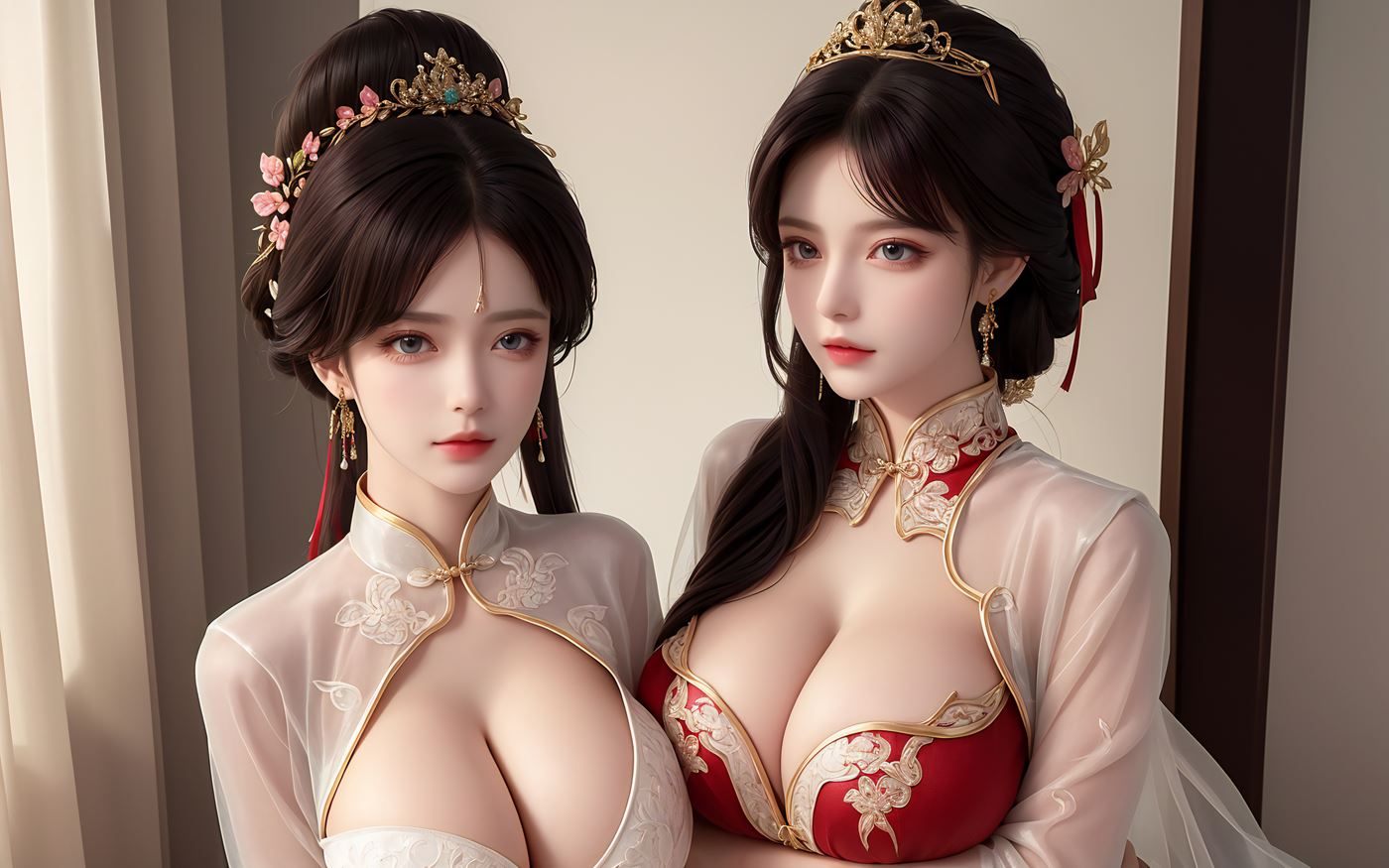 图片[44]-AI绘画 486 新娘姐妹花[46P] – 速更版-美库