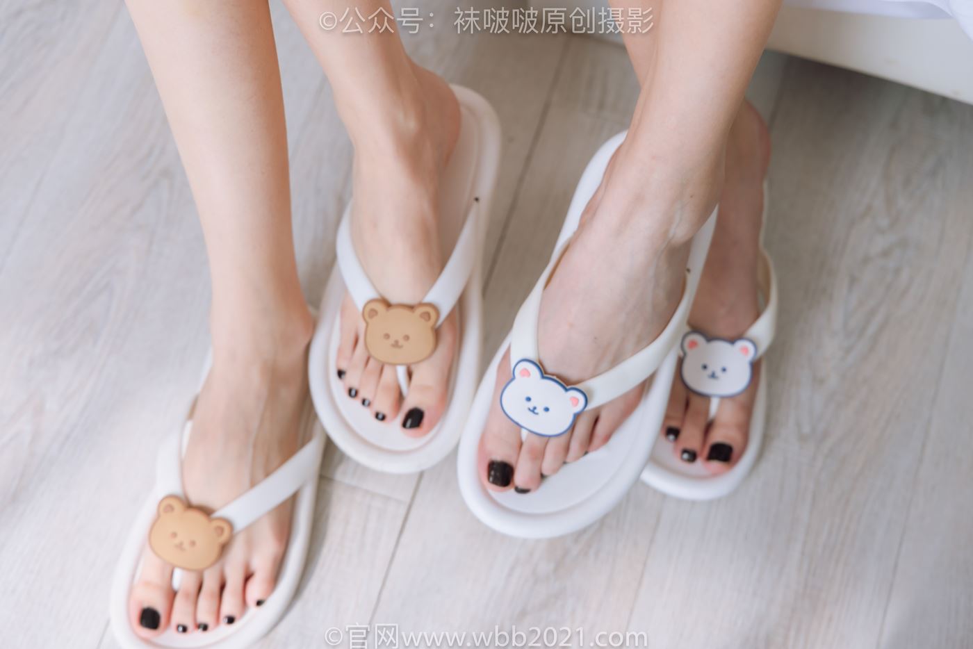 图片[66]-[BoBoSocks袜啵啵]NO.500 小甜豆&稚予 两双高跟鞋、两双人字拖、短黑丝、短白丝、裸足[145P] – 速更版-美库