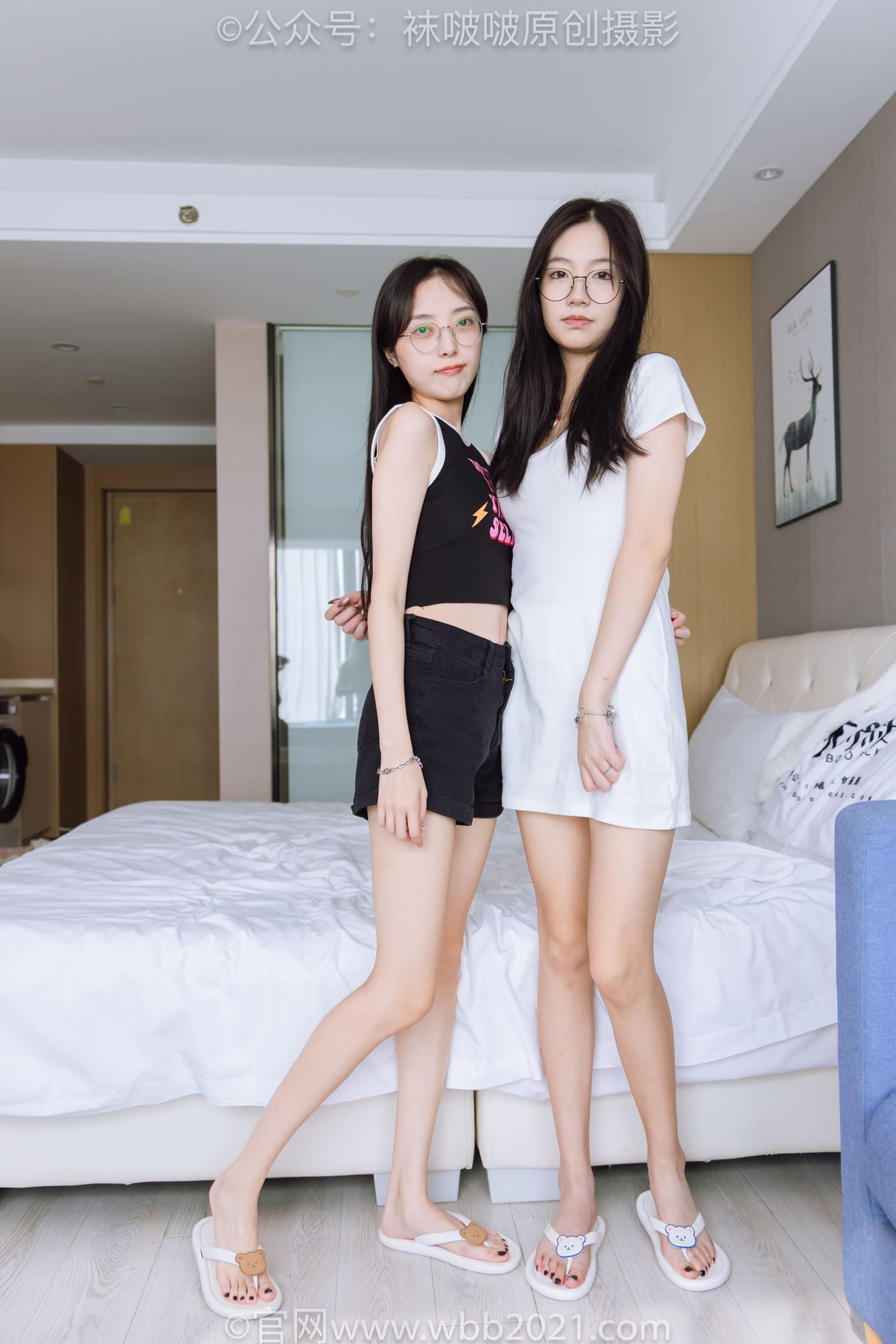 图片[69]-[BoBoSocks袜啵啵]NO.500 小甜豆&稚予 两双高跟鞋、两双人字拖、短黑丝、短白丝、裸足[145P] – 速更版-美库