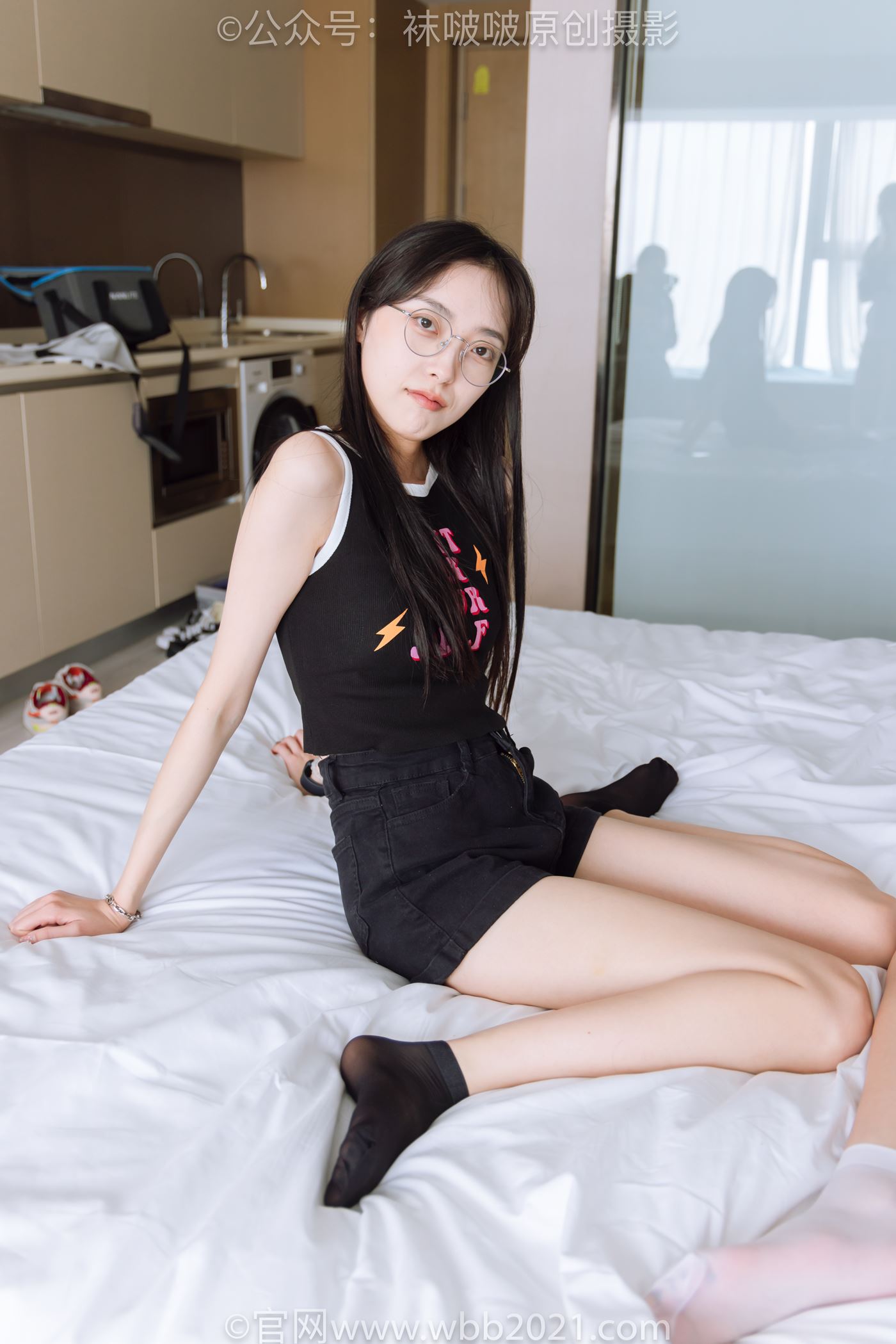 图片[132]-[BoBoSocks袜啵啵]NO.500 小甜豆&稚予 两双高跟鞋、两双人字拖、短黑丝、短白丝、裸足[145P] – 速更版-美库