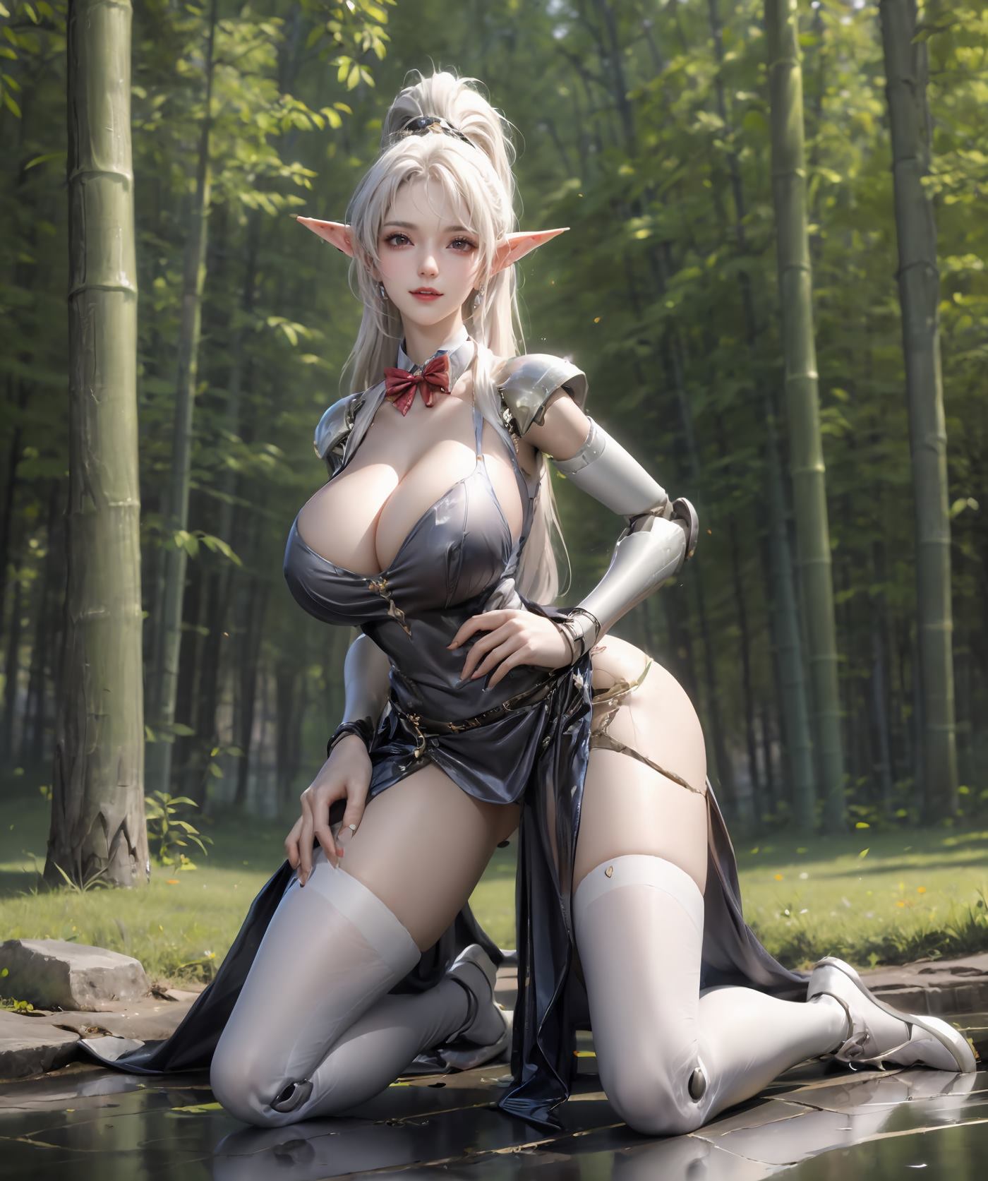 图片[23]-AI绘画 497 精灵女骑士[29P] – 速更版-美库