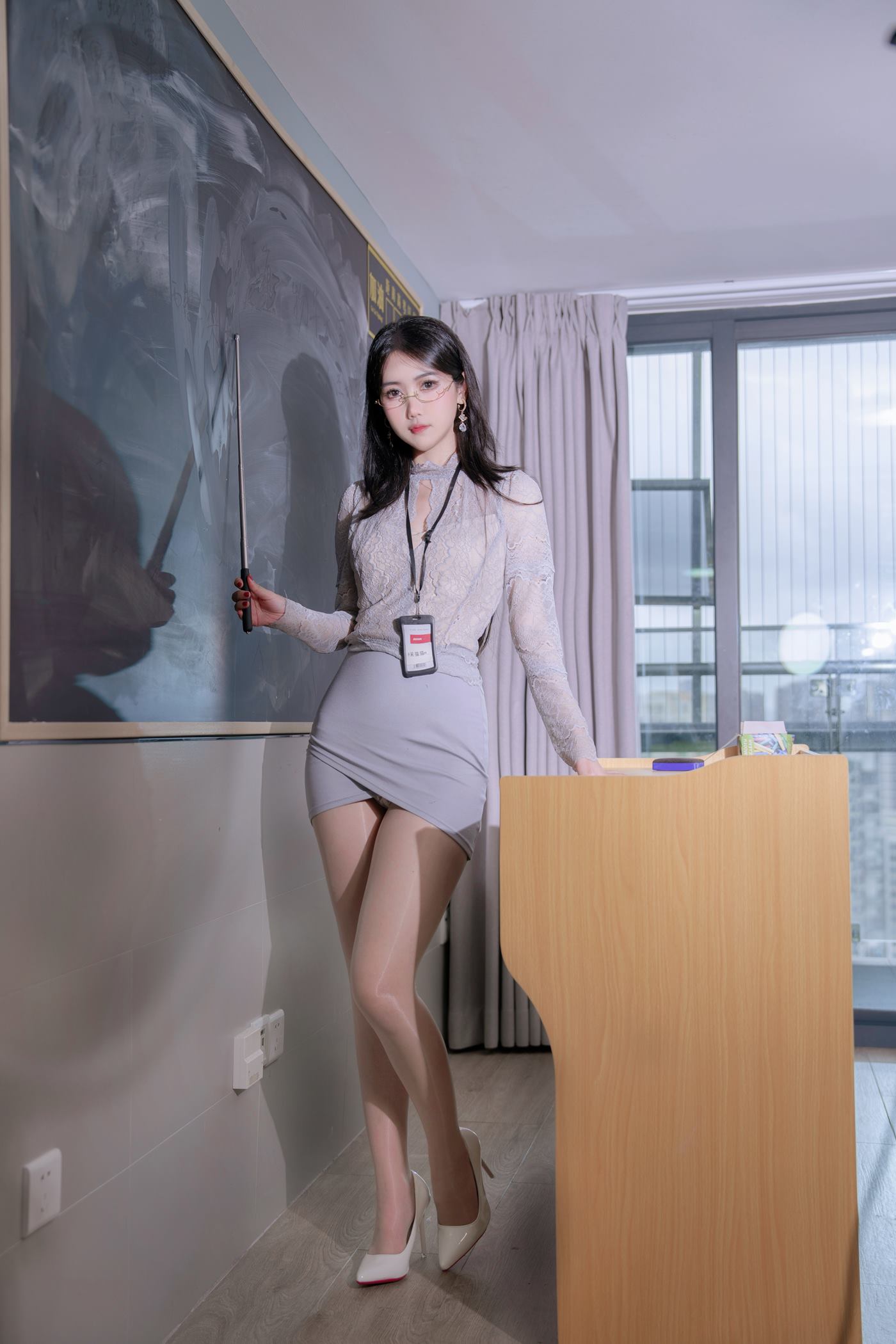 图片[21]-不呆猫 – 亮丝纯欲教师[27P] – 速更版-美库