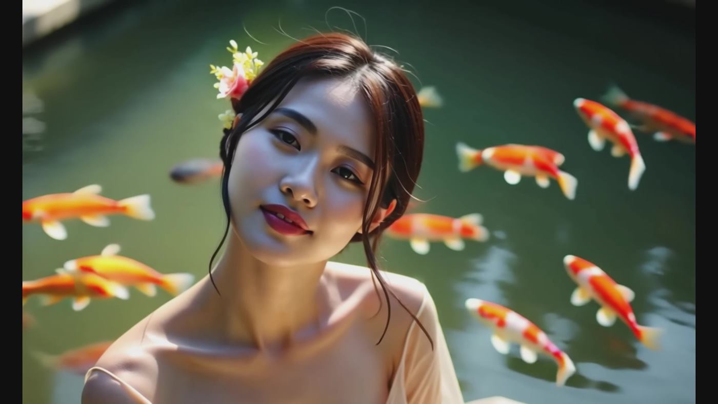 图片[10]-[AI Video]Golden Petals _ Eastern Beauty (AI Creation, 4k Version, No Ads)[20P] – 速更版-美库