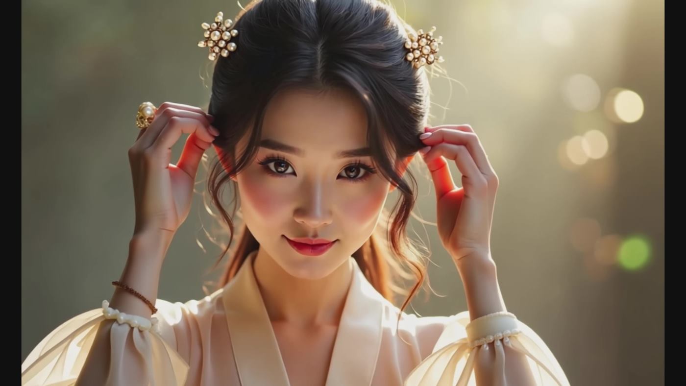 图片[11]-[AI Video]Golden Petals _ Eastern Beauty (AI Creation, 4k Version, No Ads)[20P] – 速更版-美库