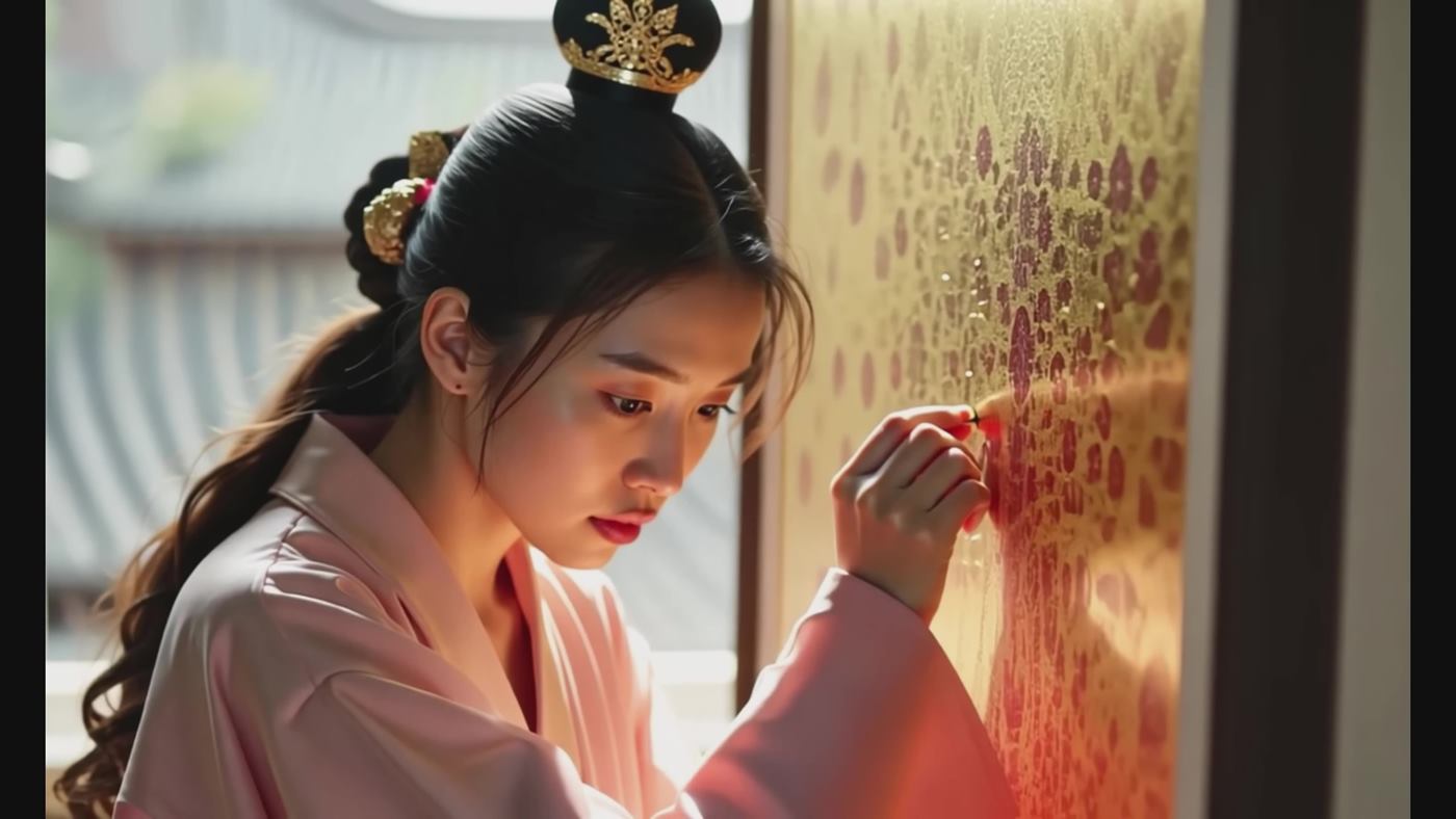 图片[19]-[AI Video]Golden Petals _ Eastern Beauty (AI Creation, 4k Version, No Ads)[20P] – 速更版-美库