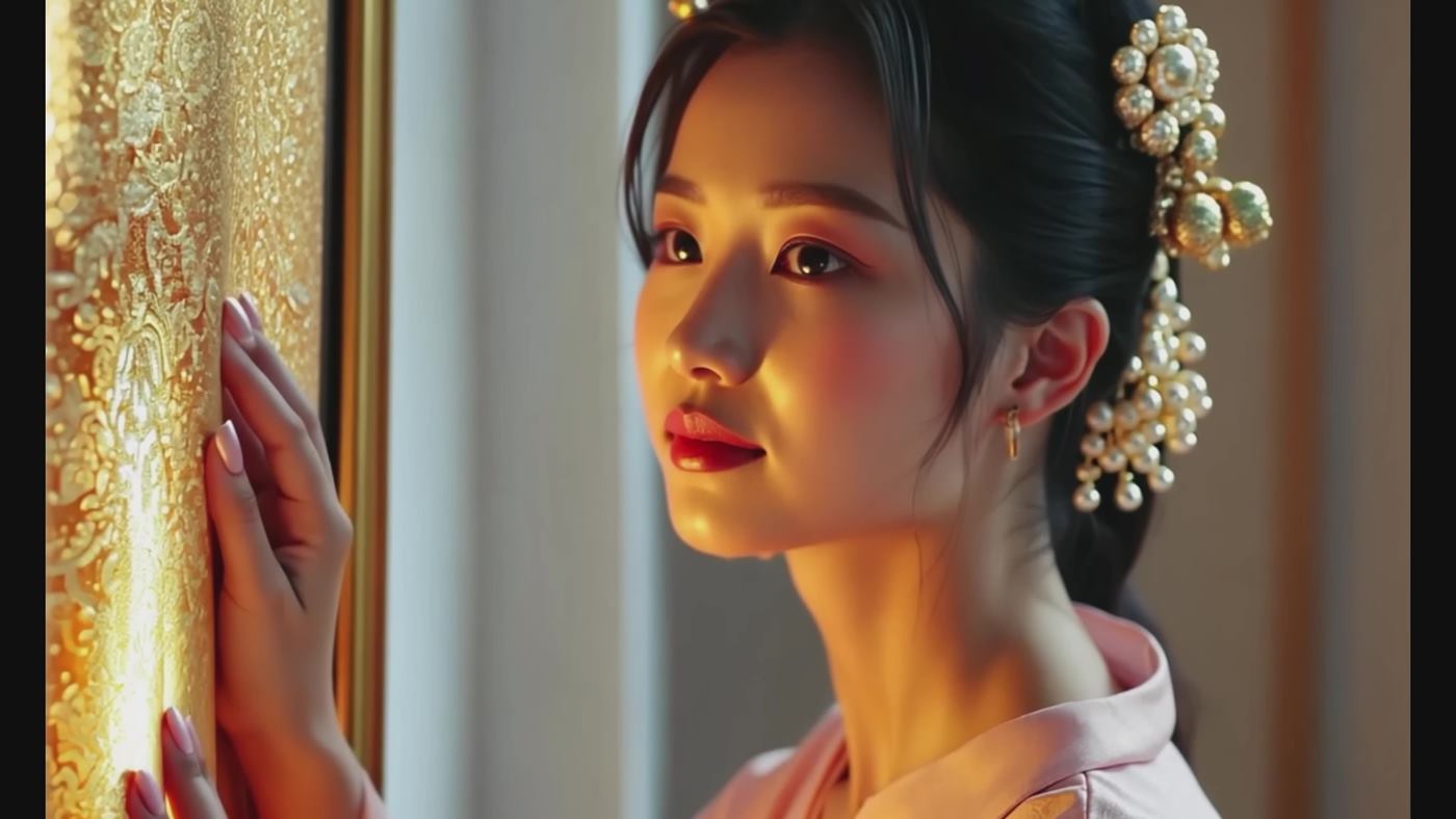 图片[20]-[AI Video]Golden Petals _ Eastern Beauty (AI Creation, 4k Version, No Ads)[20P] – 速更版-美库