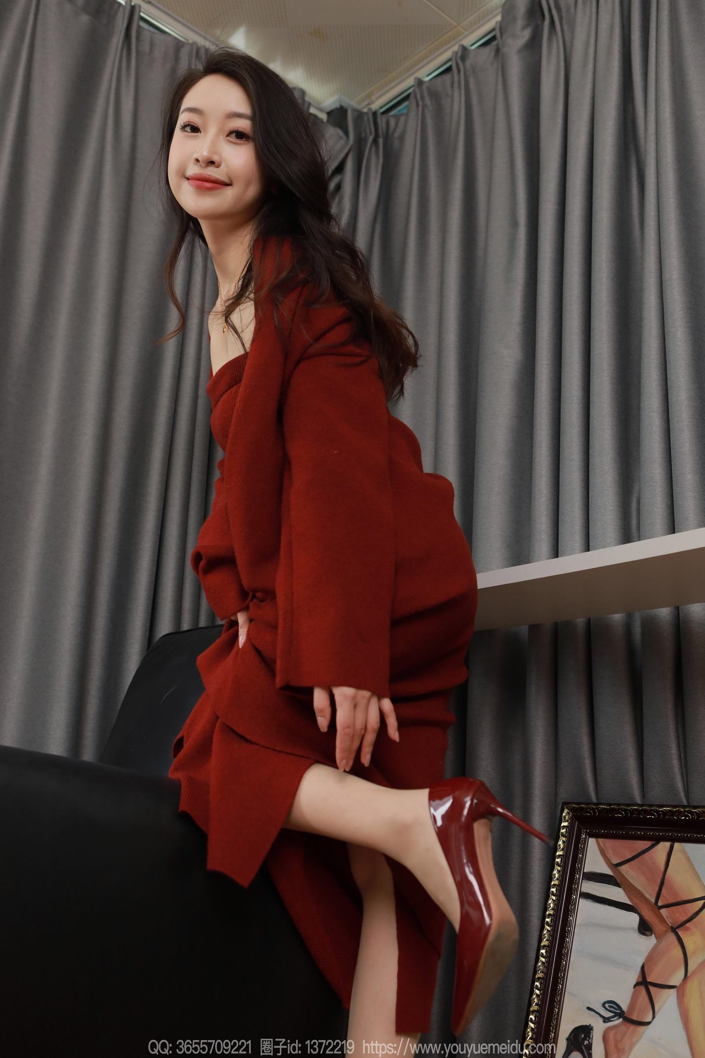 图片[16]-[IESS异思趣向] 2025.01.27 丝享家1961：小婕《红色针织裙（上）》[88P] – 速更版-美库