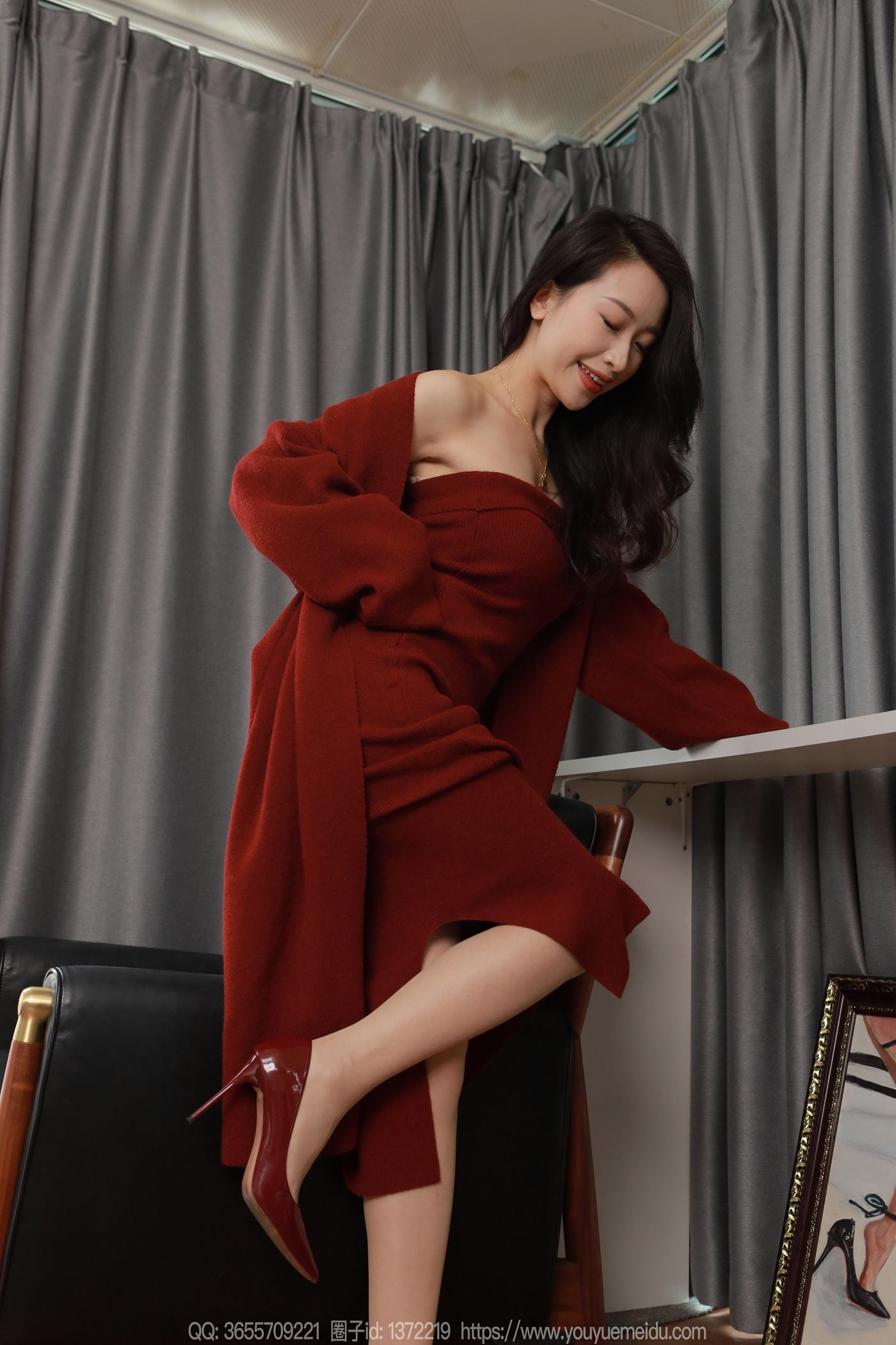 图片[19]-[IESS异思趣向] 2025.01.27 丝享家1961：小婕《红色针织裙（上）》[88P] – 速更版-美库