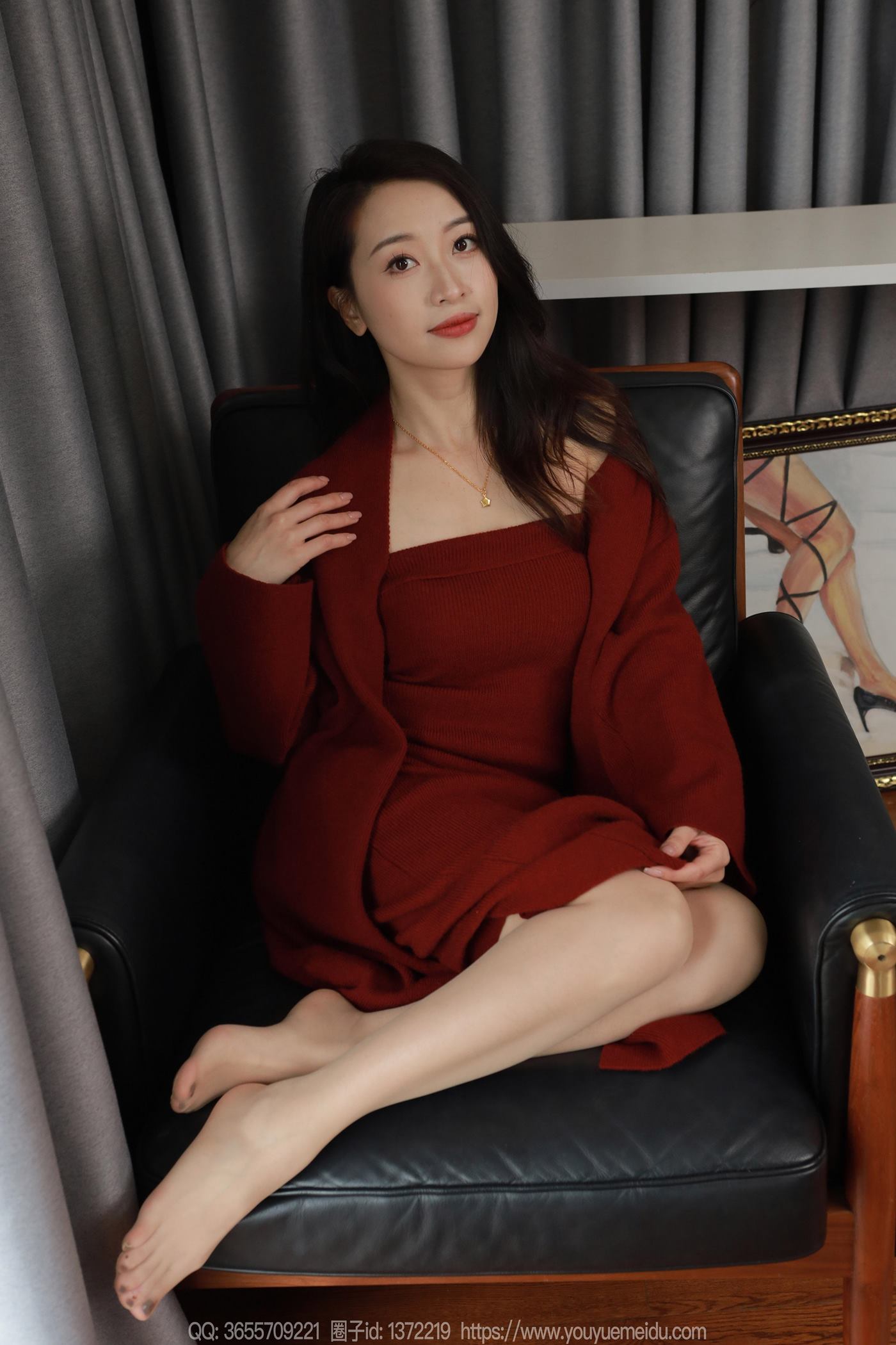 图片[50]-[IESS异思趣向] 2025.01.27 丝享家1961：小婕《红色针织裙（上）》[88P] – 速更版-美库