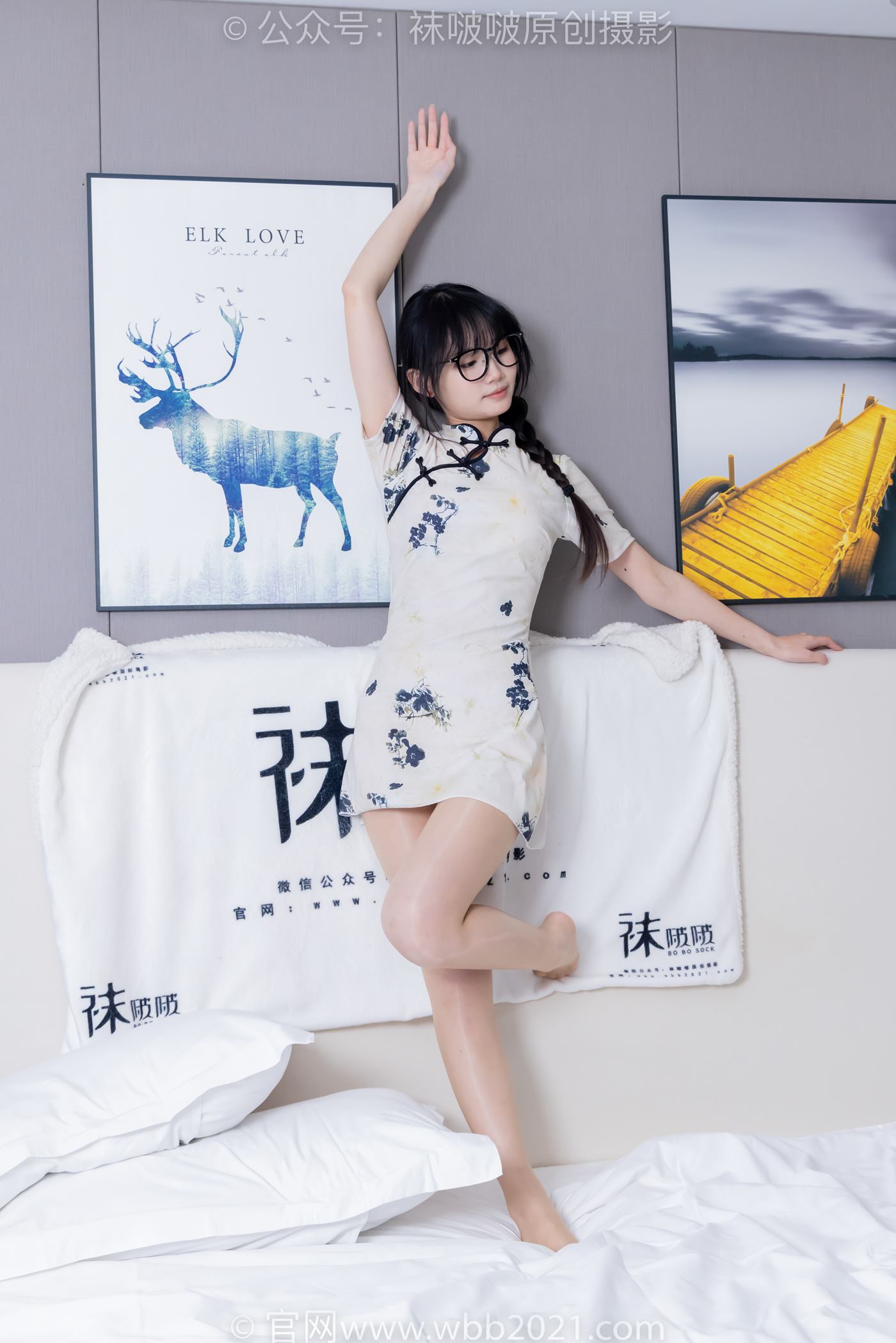 图片[13]-[BoBoSocks袜啵啵]NO.505 甜甜圈-低跟鞋、油亮肉丝、旗袍[140P] – 速更版-美库