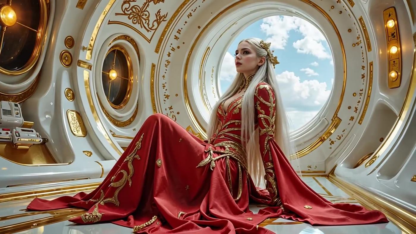 图片[21]-[AI Video]Princess of Space Fantasy_ Futuristic Music Video[20P] – 速更版-美库