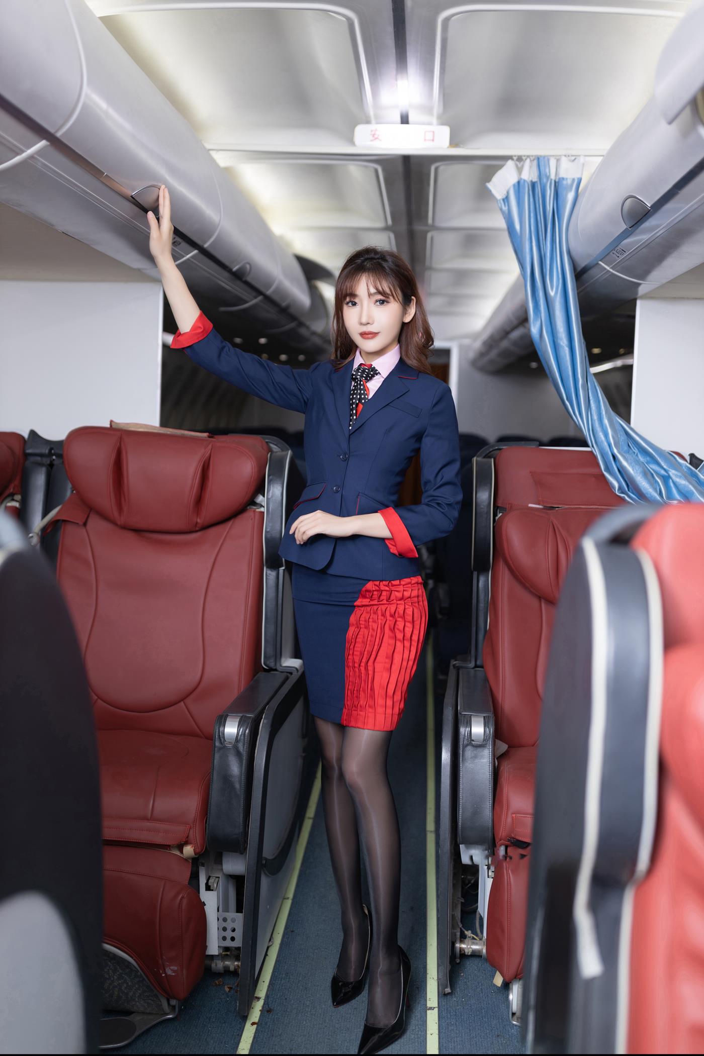 图片[12]-陆萱萱 – 粉色空姐制服[43P] – 速更版-美库