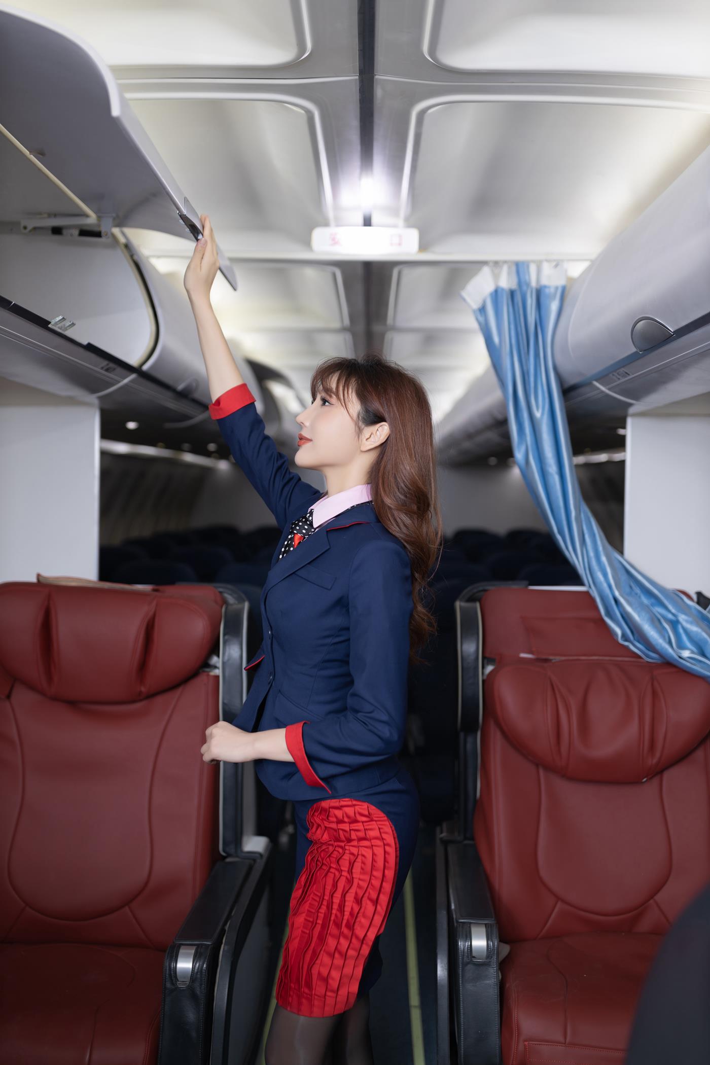 图片[14]-陆萱萱 – 粉色空姐制服[43P] – 速更版-美库