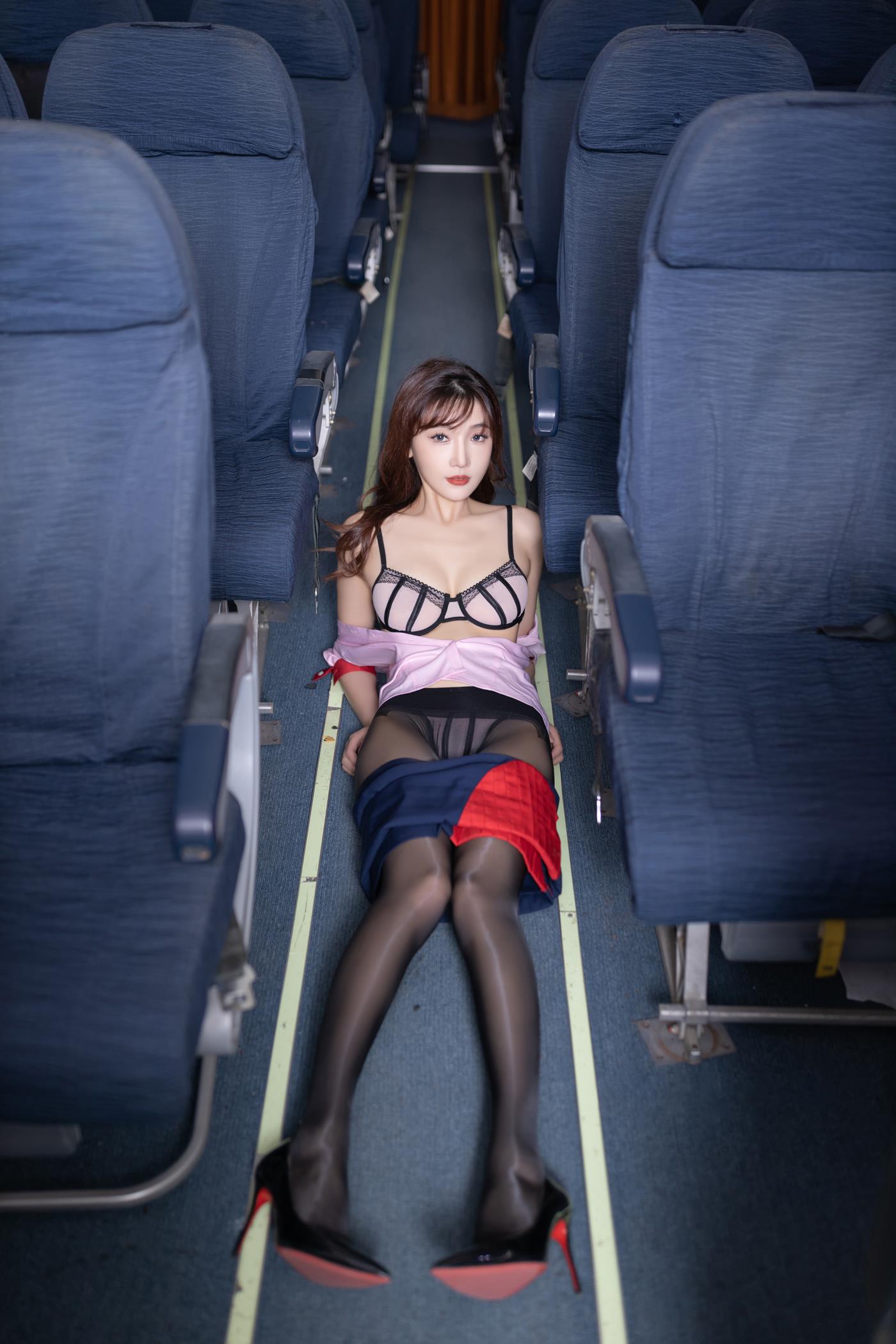 图片[44]-陆萱萱 – 粉色空姐制服[43P] – 速更版-美库