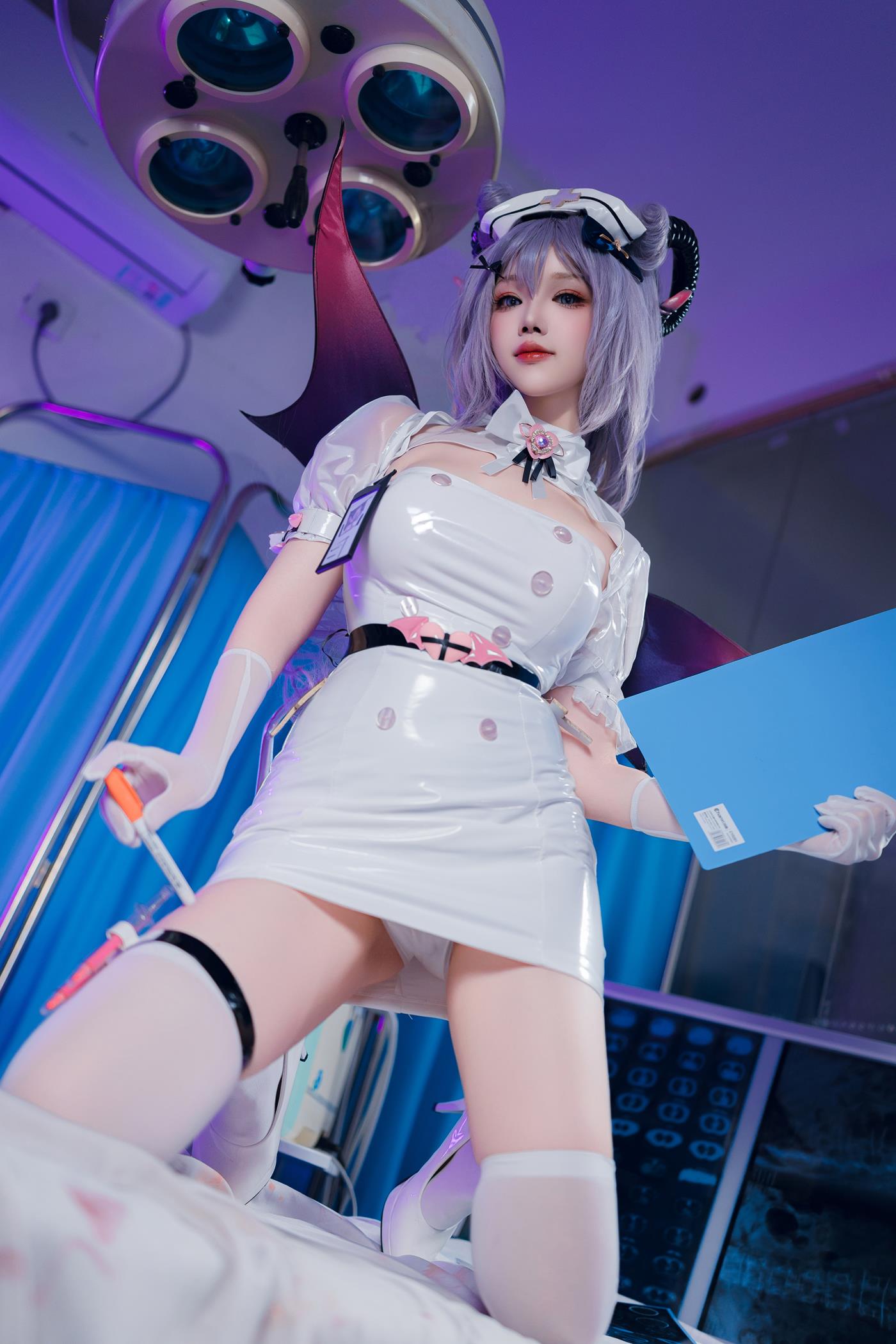 图片[16]-雪晴Astra  – 万圣节 护士刻晴[49P] – 速更版-美库