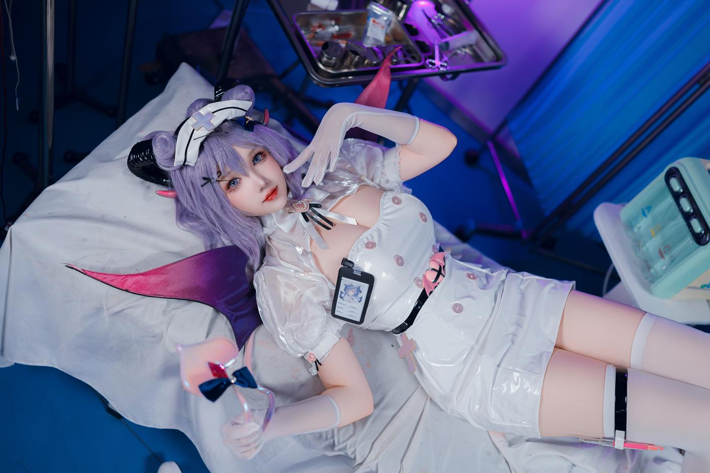 图片[32]-雪晴Astra  – 万圣节 护士刻晴[49P] – 速更版-美库