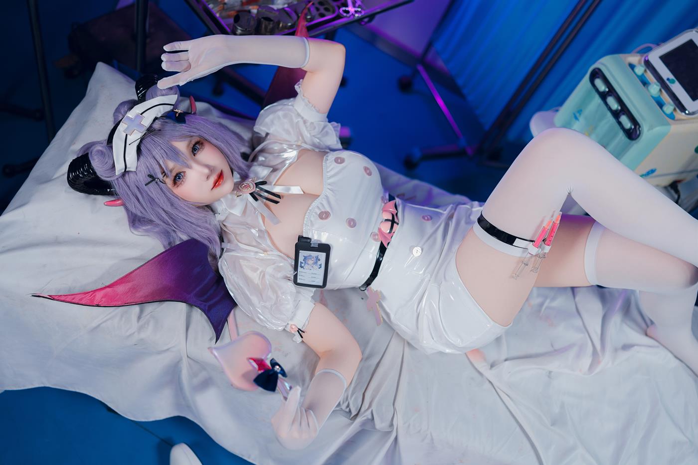 图片[33]-雪晴Astra  – 万圣节 护士刻晴[49P] – 速更版-美库