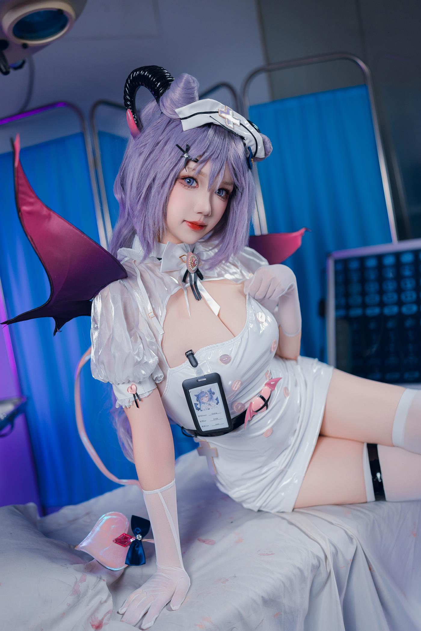 图片[36]-雪晴Astra  – 万圣节 护士刻晴[49P] – 速更版-美库