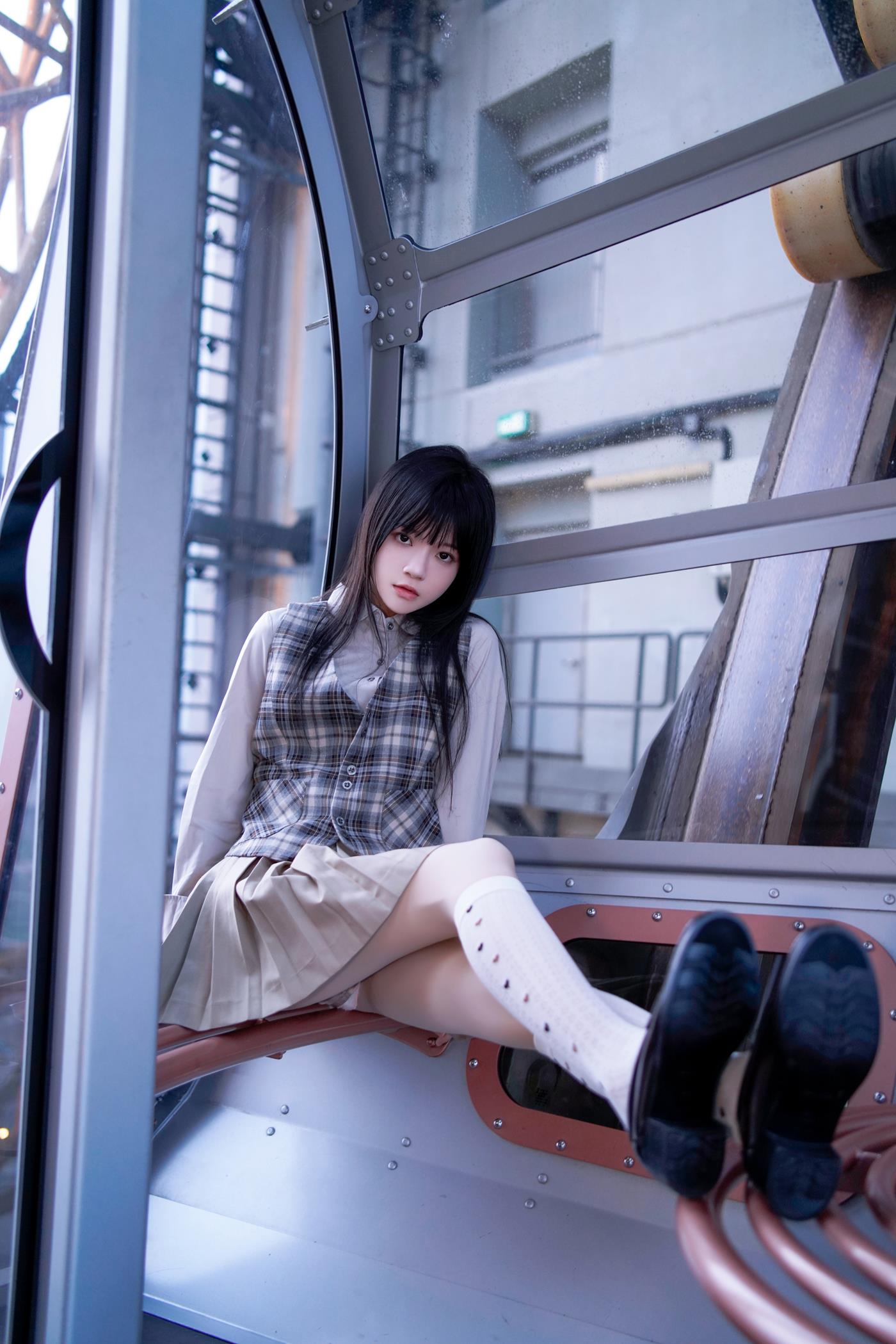 图片[25]-桜桃喵 – 制服摩天轮[27P] – 速更版-美库