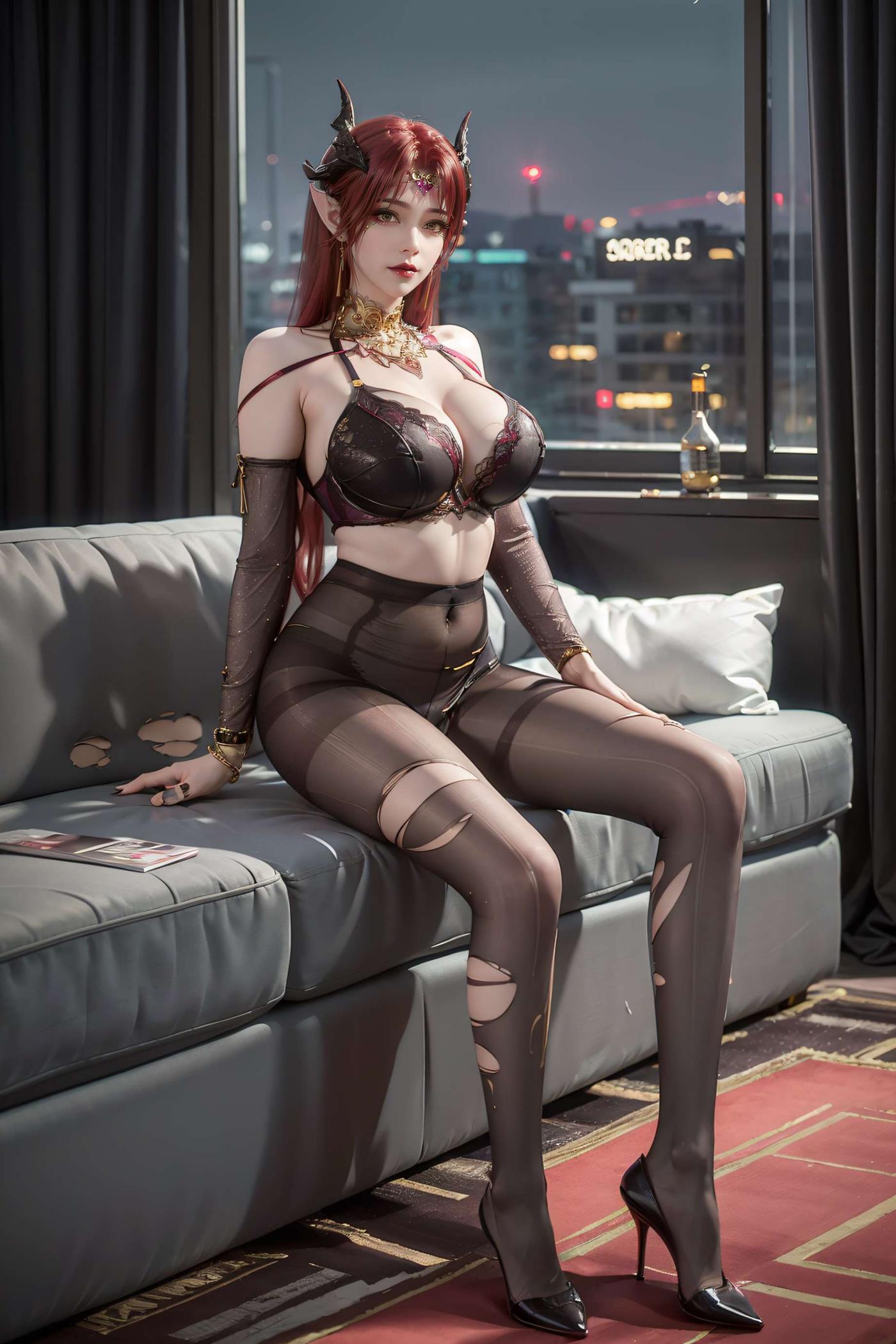 图片[36]-AI绘画 513 妖夜[55P] – 速更版-美库