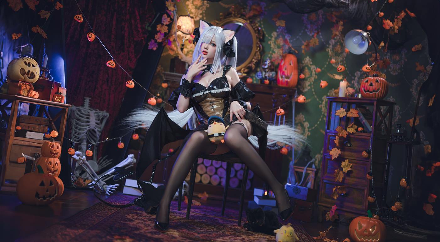 图片[40]-雪晴Astra – 万圣节 雅努斯[39P] – 速更版-美库