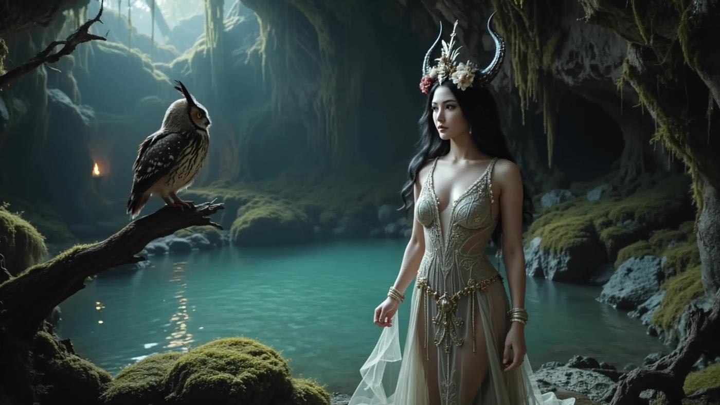 图片[20]-[AI Video]Fantasy Music _ Stunning 4K Visuals_ A Mystical Journey with Goddesses for TTRPG _ Relaxation[20P] – 速更版-美库