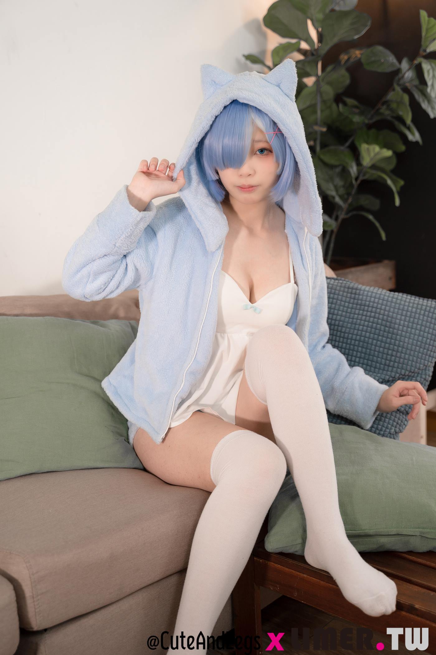 图片[25]-Limerence原创 NO.098 异世界新人之之初次Re小猫咪睡衣雷姆[109P] – 速更版-美库