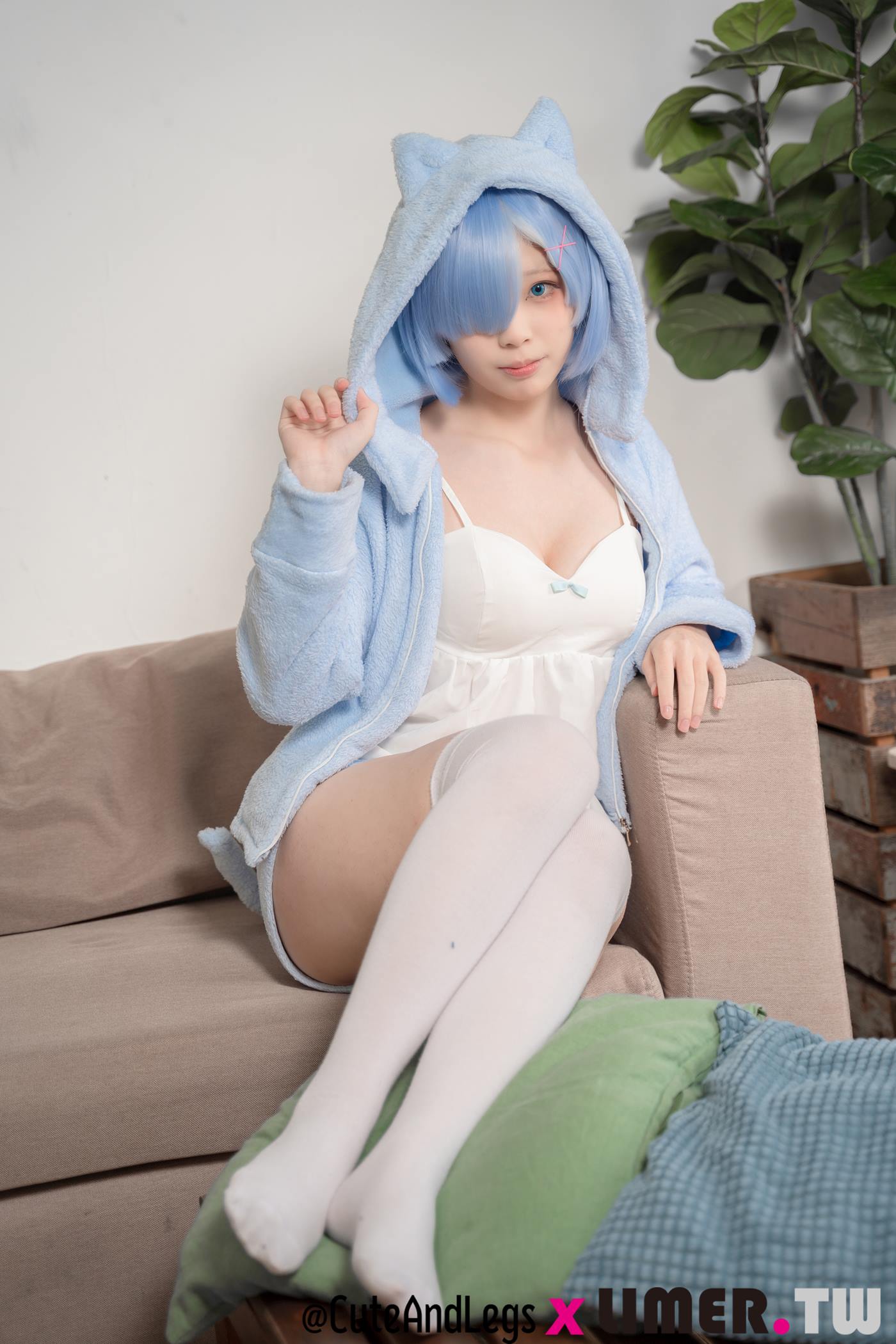 图片[108]-Limerence原创 NO.098 异世界新人之之初次Re小猫咪睡衣雷姆[109P] – 速更版-美库