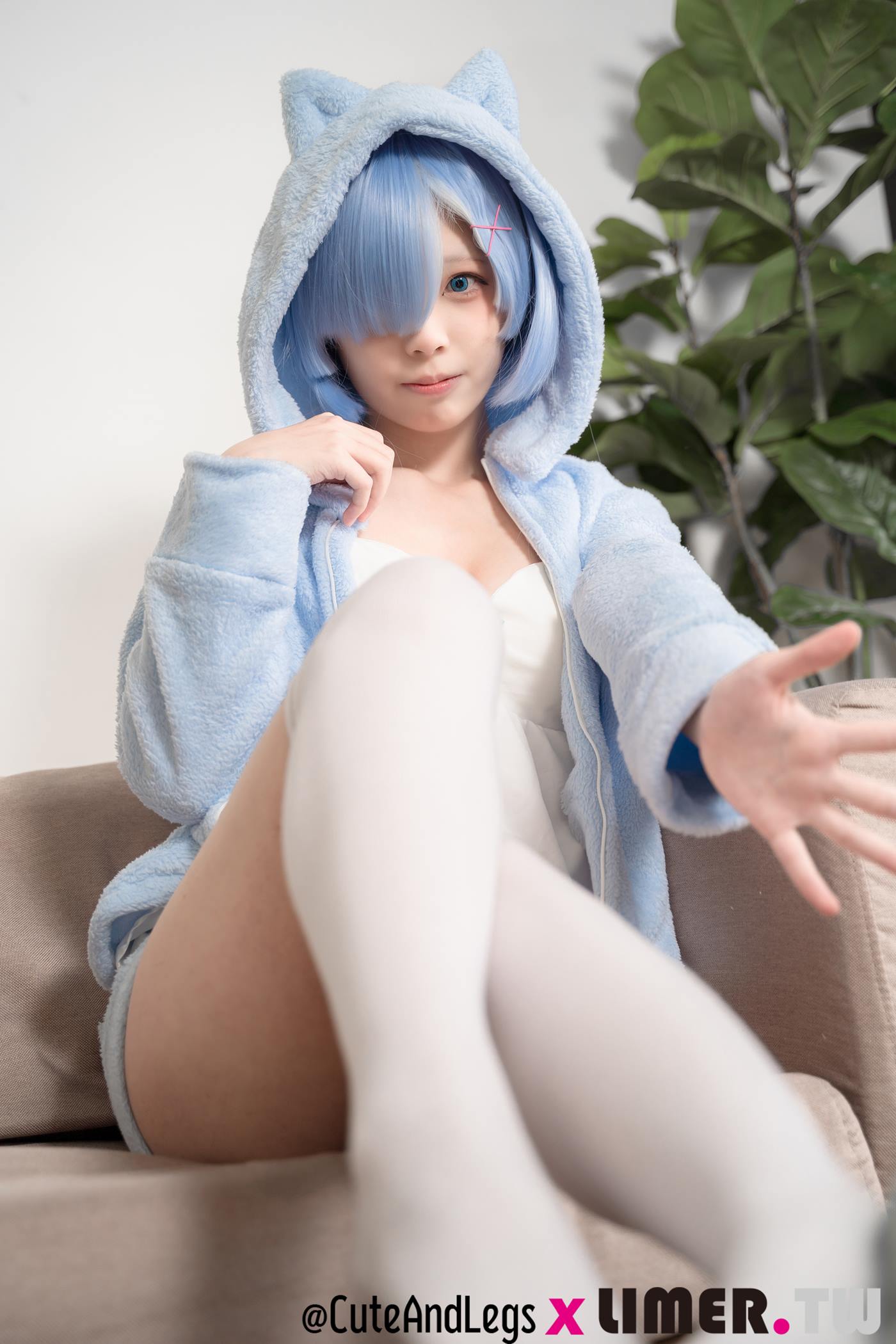 图片[110]-Limerence原创 NO.098 异世界新人之之初次Re小猫咪睡衣雷姆[109P] – 速更版-美库