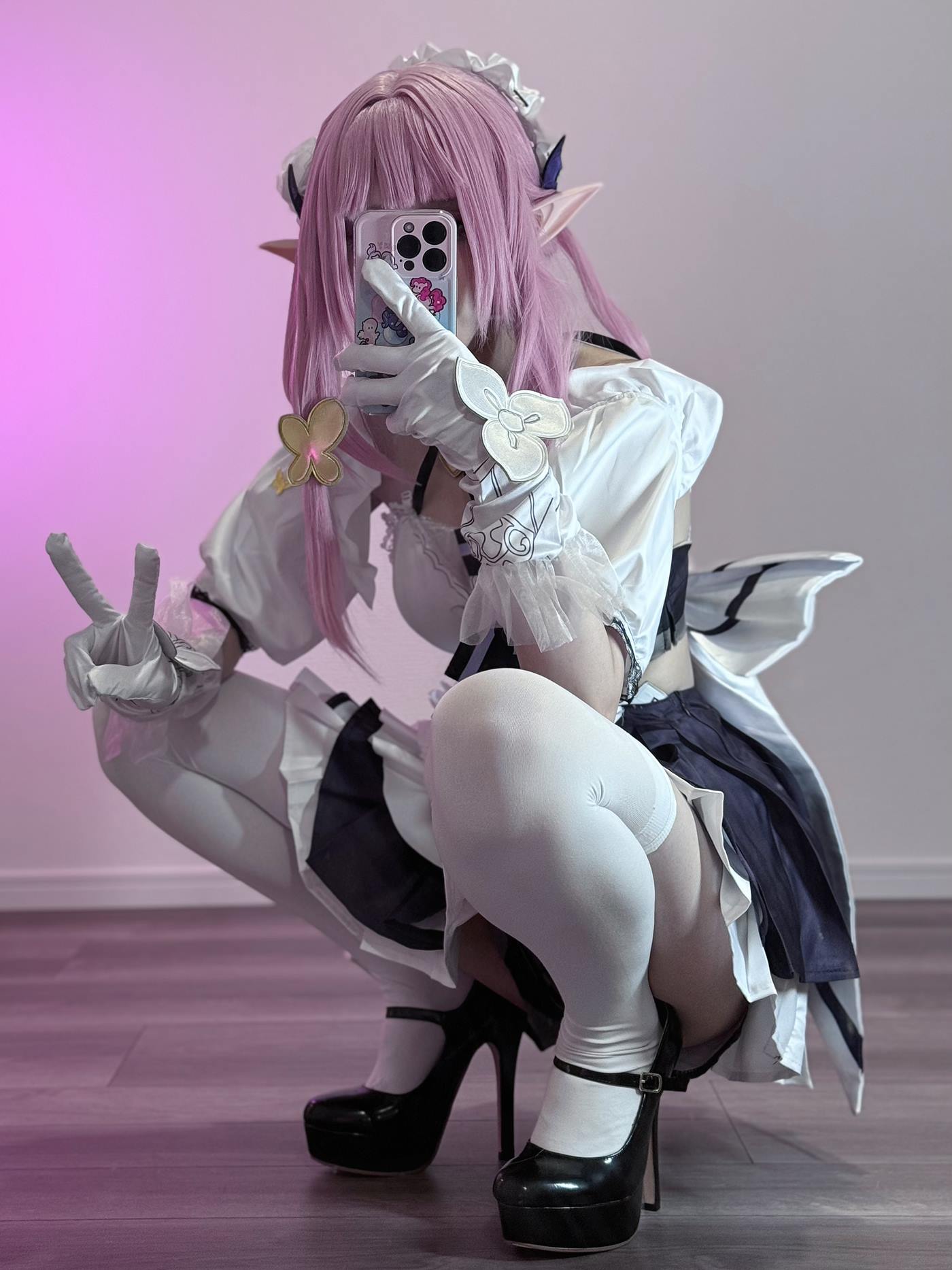 图片[18]-幼愛youmeko – 崩坏3 爱莉希雅女仆装[19P] – 速更版-美库