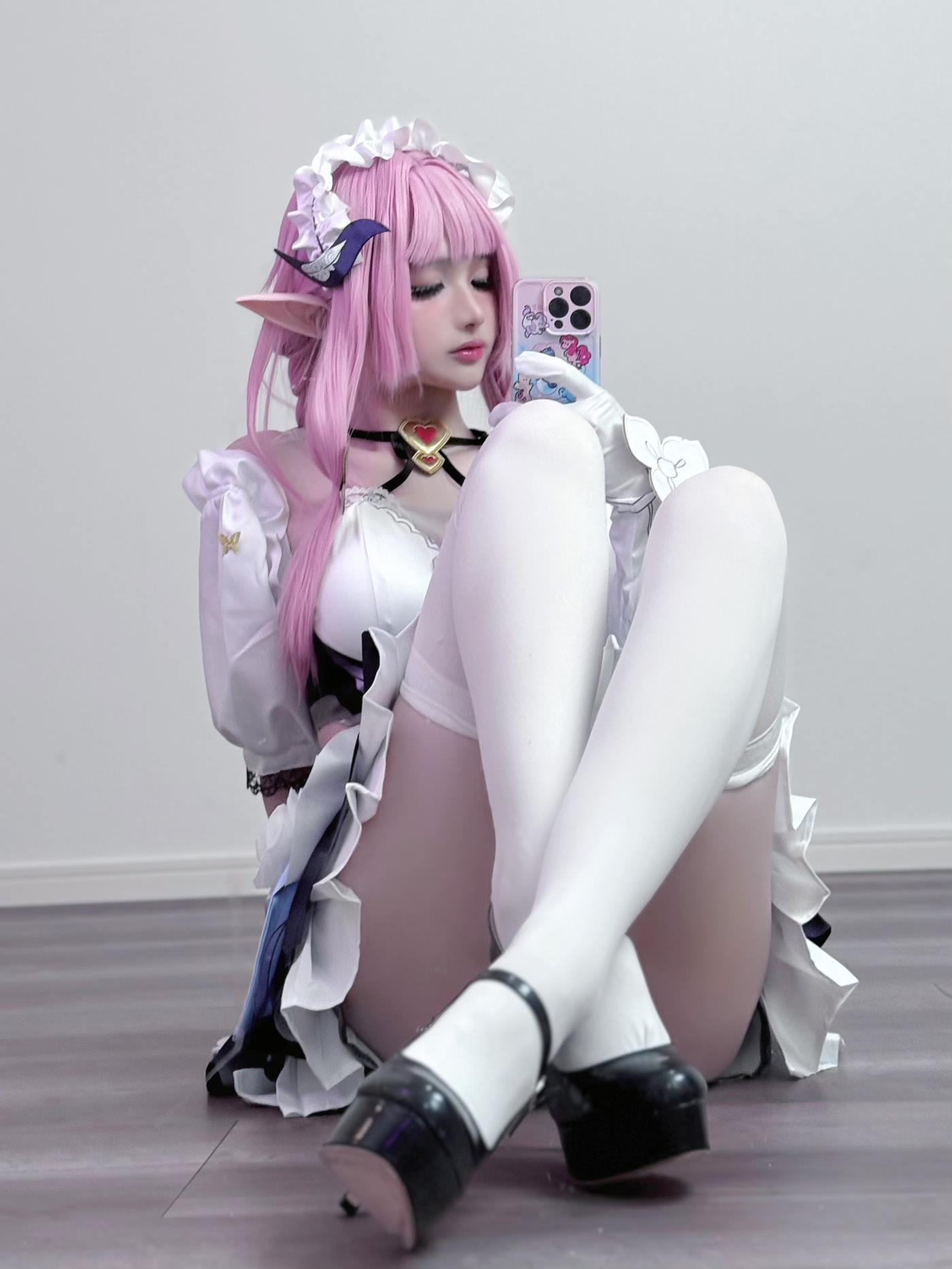 图片[20]-幼愛youmeko – 崩坏3 爱莉希雅女仆装[19P] – 速更版-美库