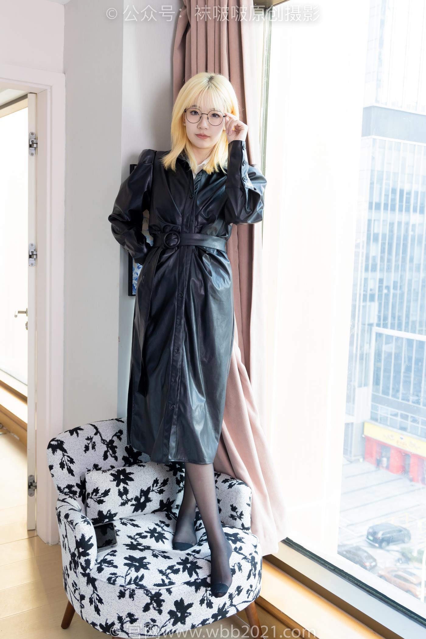 图片[29]-[BoBoSocks袜啵啵]NO.507 小甜豆 高跟长靴、薄黑丝、皮衣外套、ol风[113P] – 速更版-美库