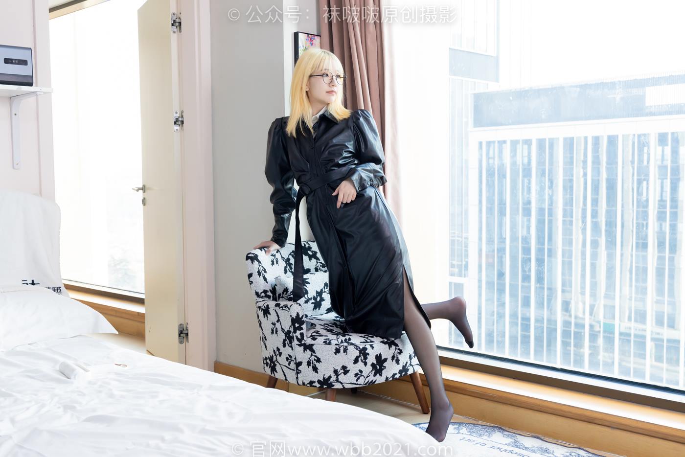 图片[48]-[BoBoSocks袜啵啵]NO.507 小甜豆 高跟长靴、薄黑丝、皮衣外套、ol风[113P] – 速更版-美库