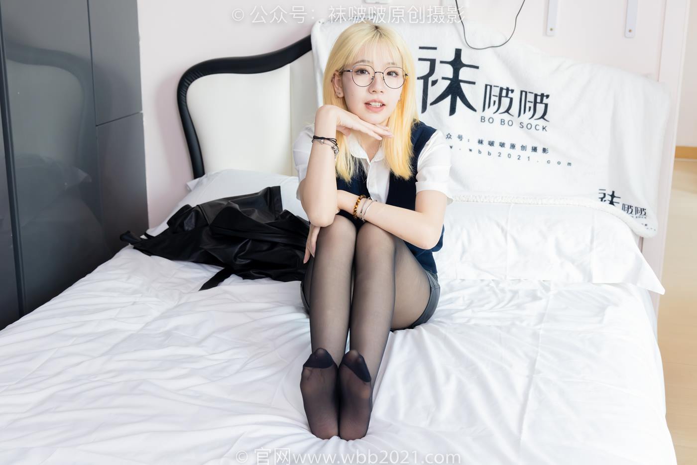 图片[107]-[BoBoSocks袜啵啵]NO.507 小甜豆 高跟长靴、薄黑丝、皮衣外套、ol风[113P] – 速更版-美库