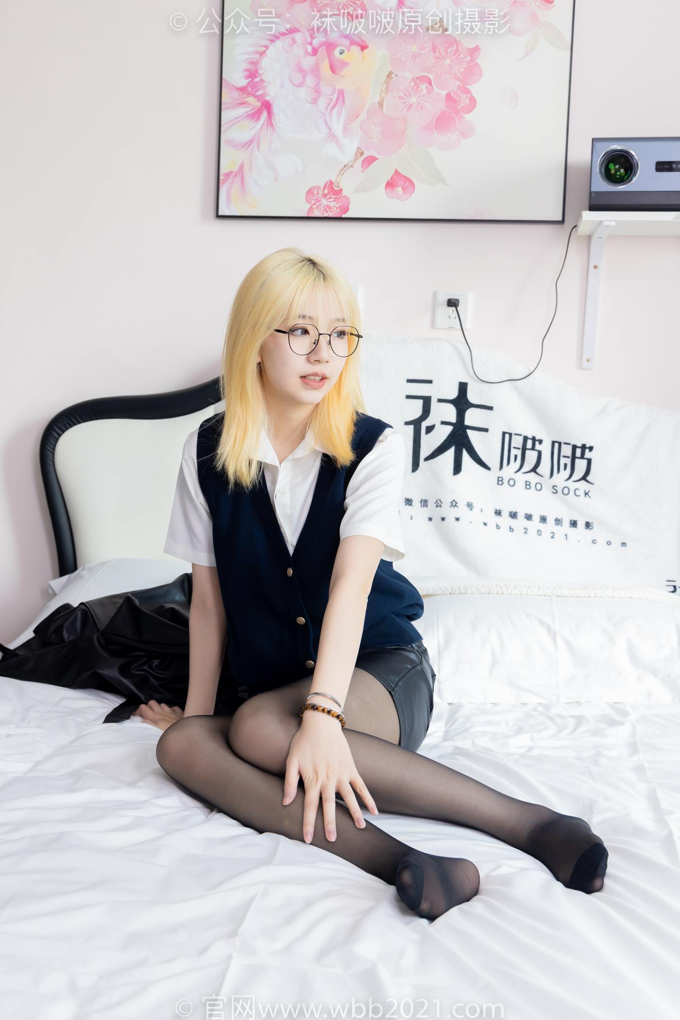 图片[110]-[BoBoSocks袜啵啵]NO.507 小甜豆 高跟长靴、薄黑丝、皮衣外套、ol风[113P] – 速更版-美库