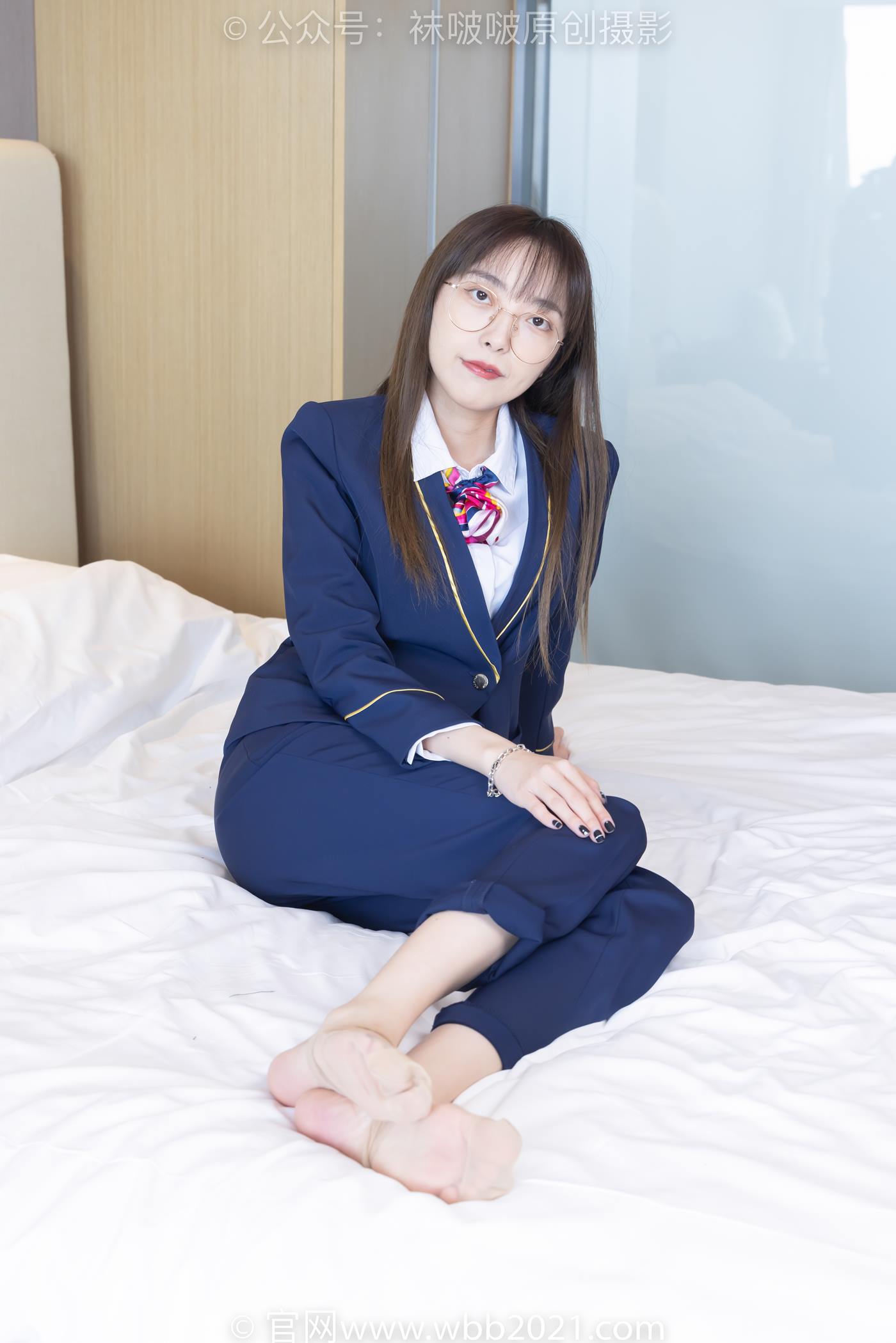 图片[49]-[BoBoSocks袜啵啵]NO.509 稚予-高跟鞋、短肉丝、黑色美甲、银行制服、半脱袜子[100P] – 速更版-美库