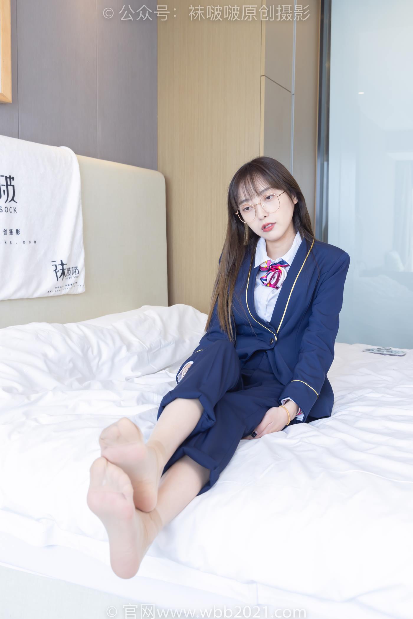 图片[75]-[BoBoSocks袜啵啵]NO.509 稚予-高跟鞋、短肉丝、黑色美甲、银行制服、半脱袜子[100P] – 速更版-美库