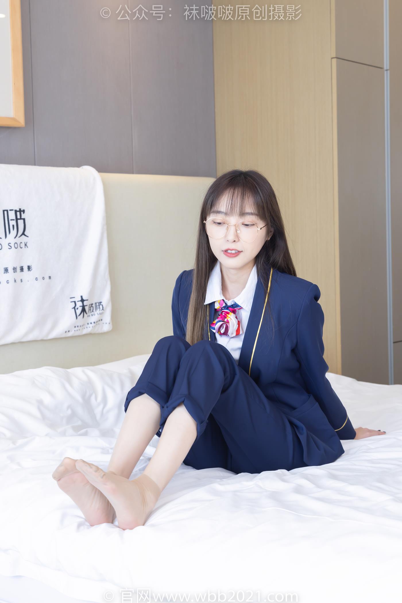 图片[81]-[BoBoSocks袜啵啵]NO.509 稚予-高跟鞋、短肉丝、黑色美甲、银行制服、半脱袜子[100P] – 速更版-美库