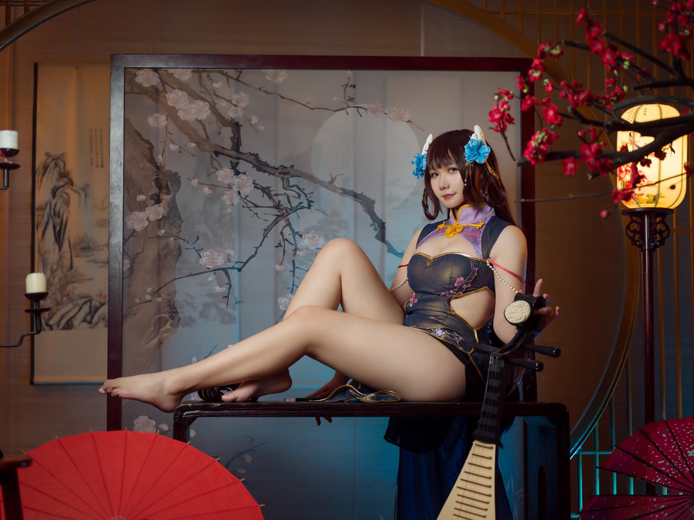 图片[10]-麻花麻花酱  – 比睿旗袍[25P] – 速更版-美库