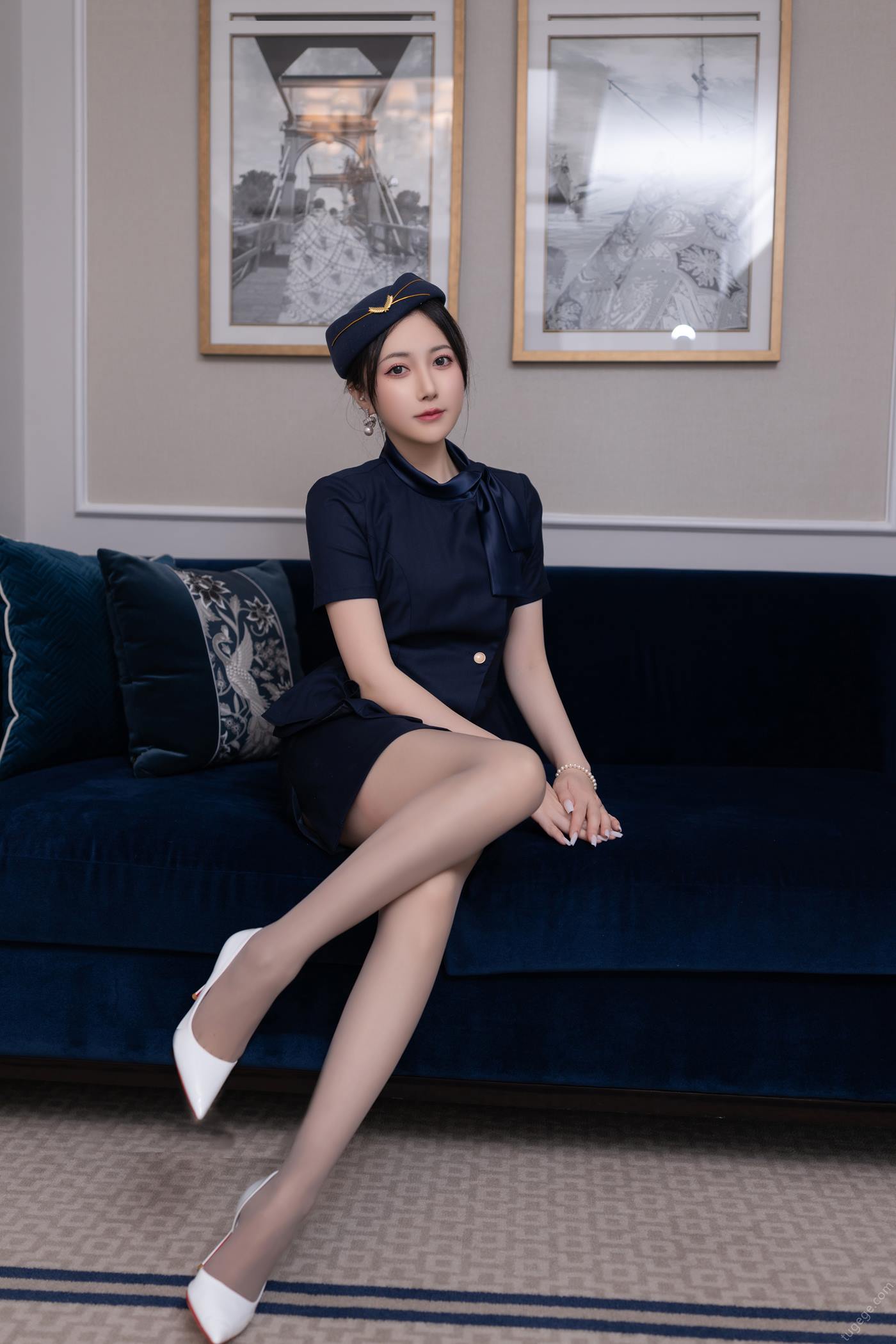 图片[24]-秀人名模鱼子酱Fish《空姐制服》写真[35P] – 速更版-美库