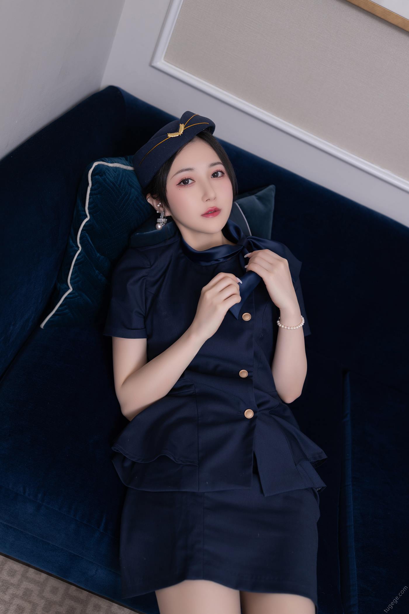 图片[26]-秀人名模鱼子酱Fish《空姐制服》写真[35P] – 速更版-美库