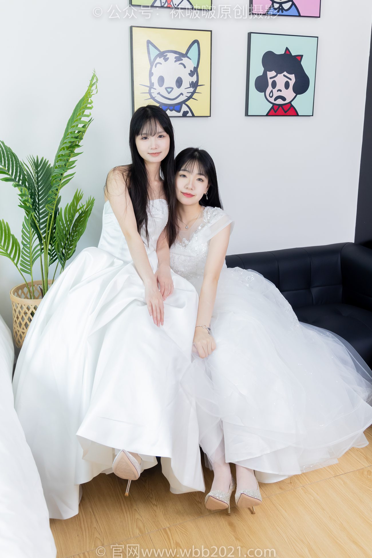 图片[16]-[BoBoSocks袜啵啵]NO.510 小甜豆&甜甜圈-两双高跟鞋、薄肉丝、薄白丝、婚纱主题、互相帮对方腿脚涂抹[96P] – 速更版-美库