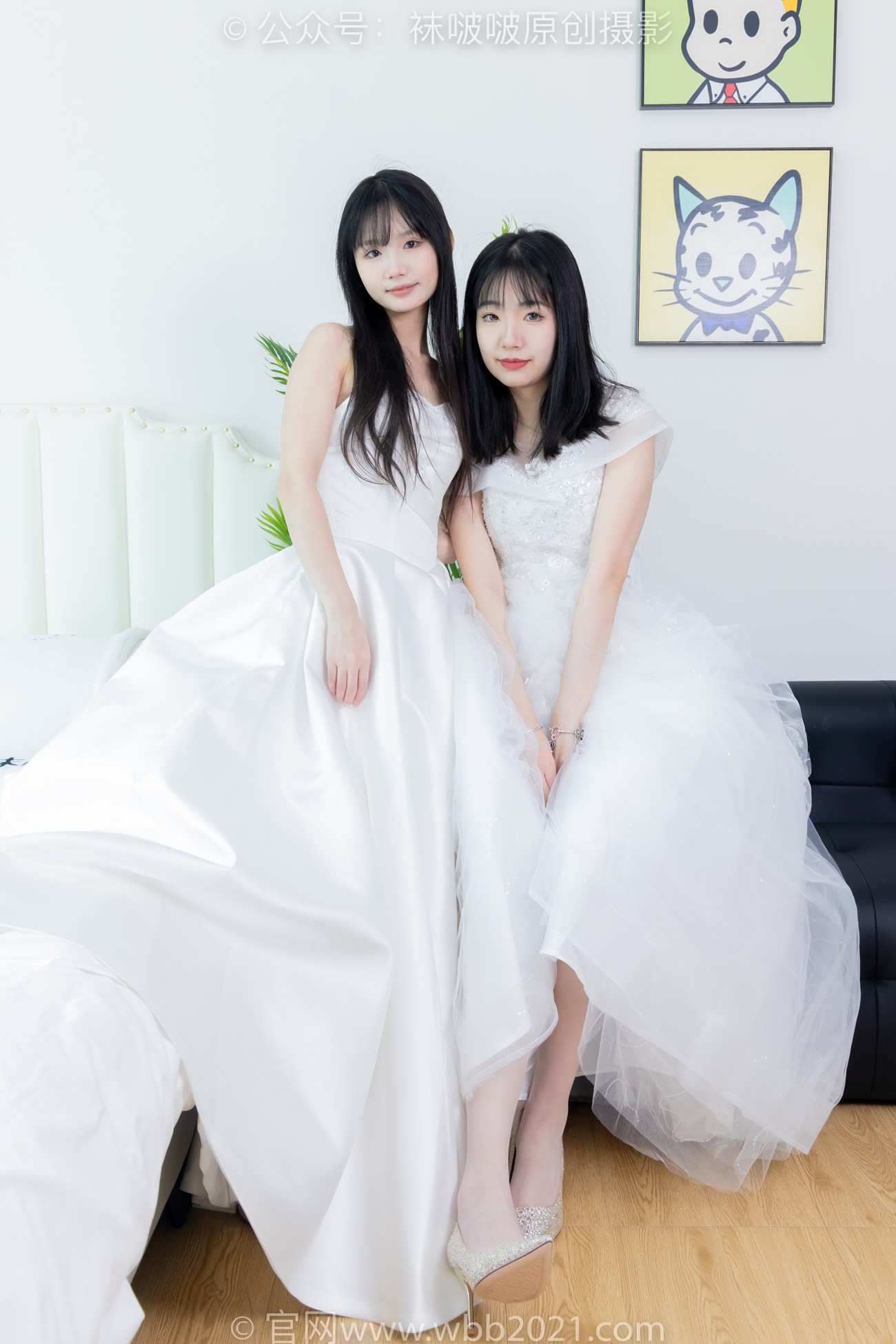 图片[25]-[BoBoSocks袜啵啵]NO.510 小甜豆&甜甜圈-两双高跟鞋、薄肉丝、薄白丝、婚纱主题、互相帮对方腿脚涂抹[96P] – 速更版-美库