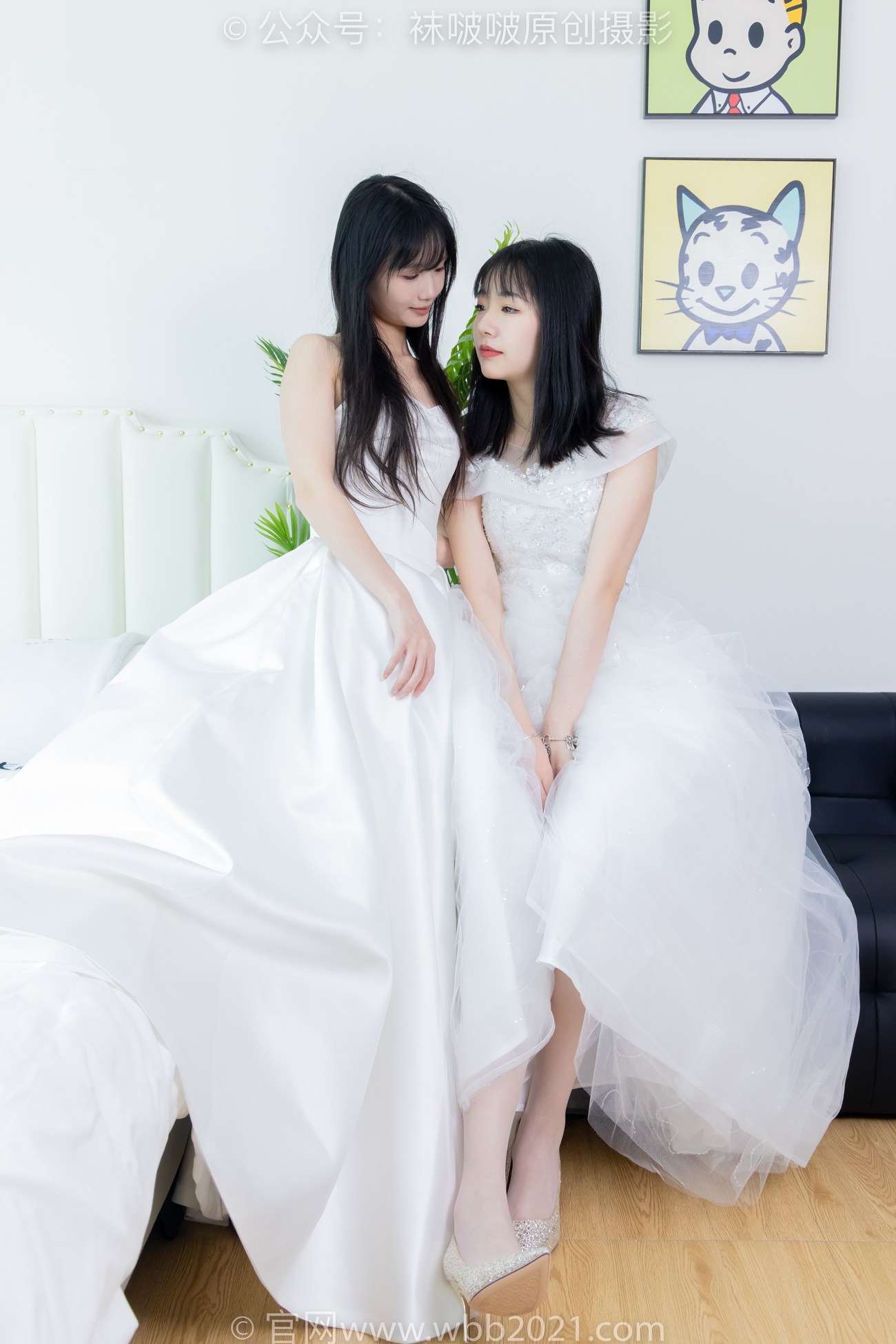 图片[26]-[BoBoSocks袜啵啵]NO.510 小甜豆&甜甜圈-两双高跟鞋、薄肉丝、薄白丝、婚纱主题、互相帮对方腿脚涂抹[96P] – 速更版-美库